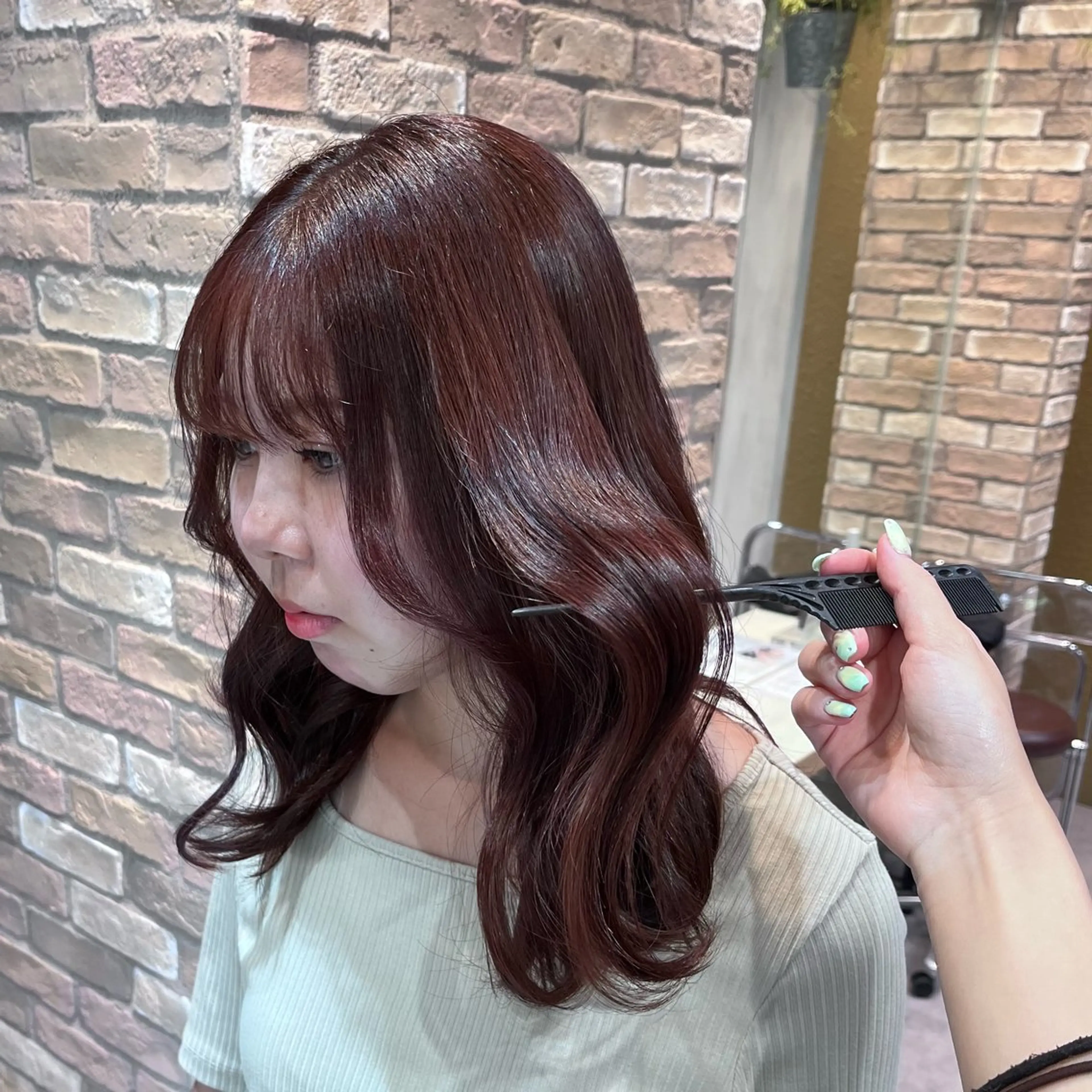セミロング カラー ヘアカラー 🩶レイナ🩶 color/nailのヘアスタイル