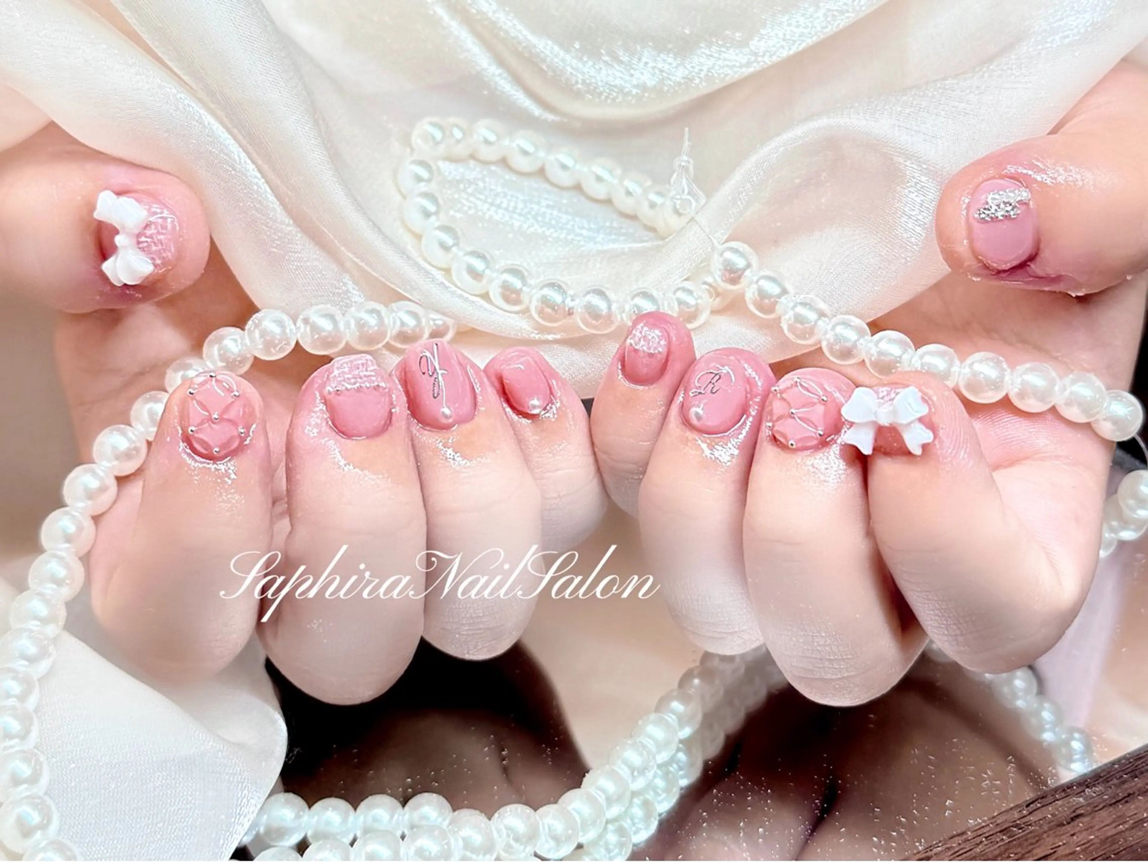 カラー ハンドネイル Saphiraネイル サロン錦糸町のネイルデザイン