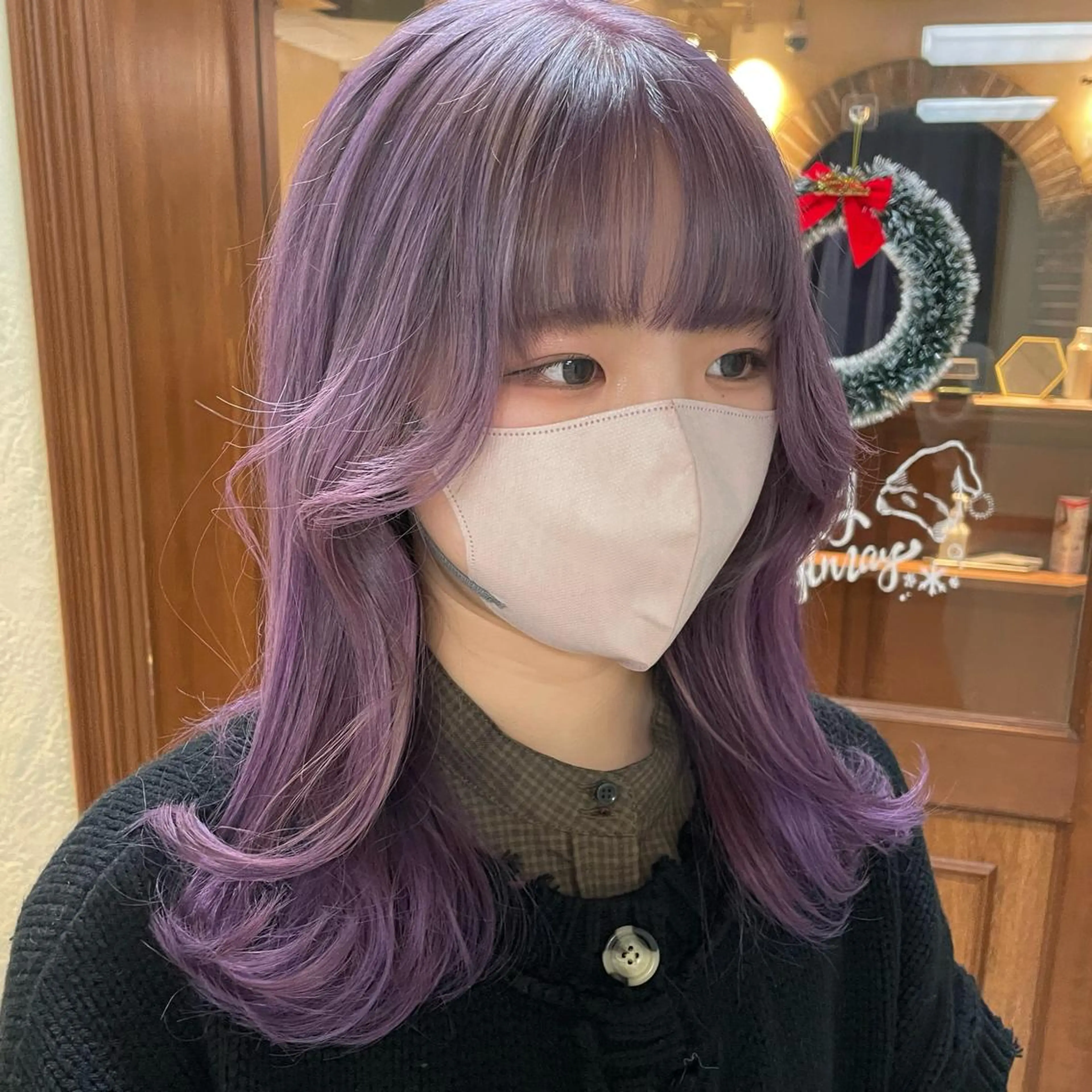 ロング カラー ヘアアレンジ maoブリーチ無し 似合わせカラーのヘアスタイル