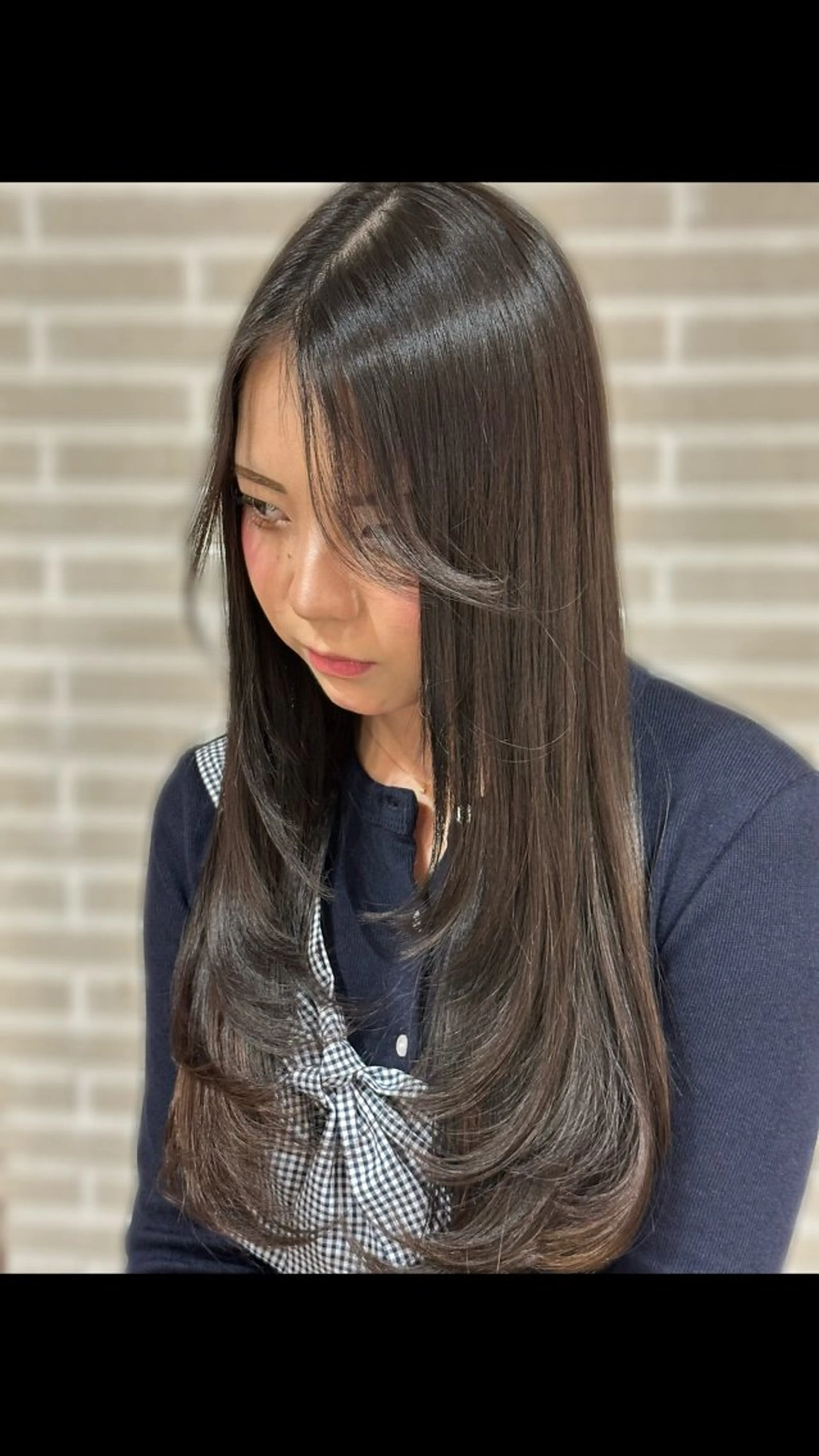 ロング カット ヘアカラー メンズパーマ/レイヤ ーカット岡田遥希のヘアスタイル