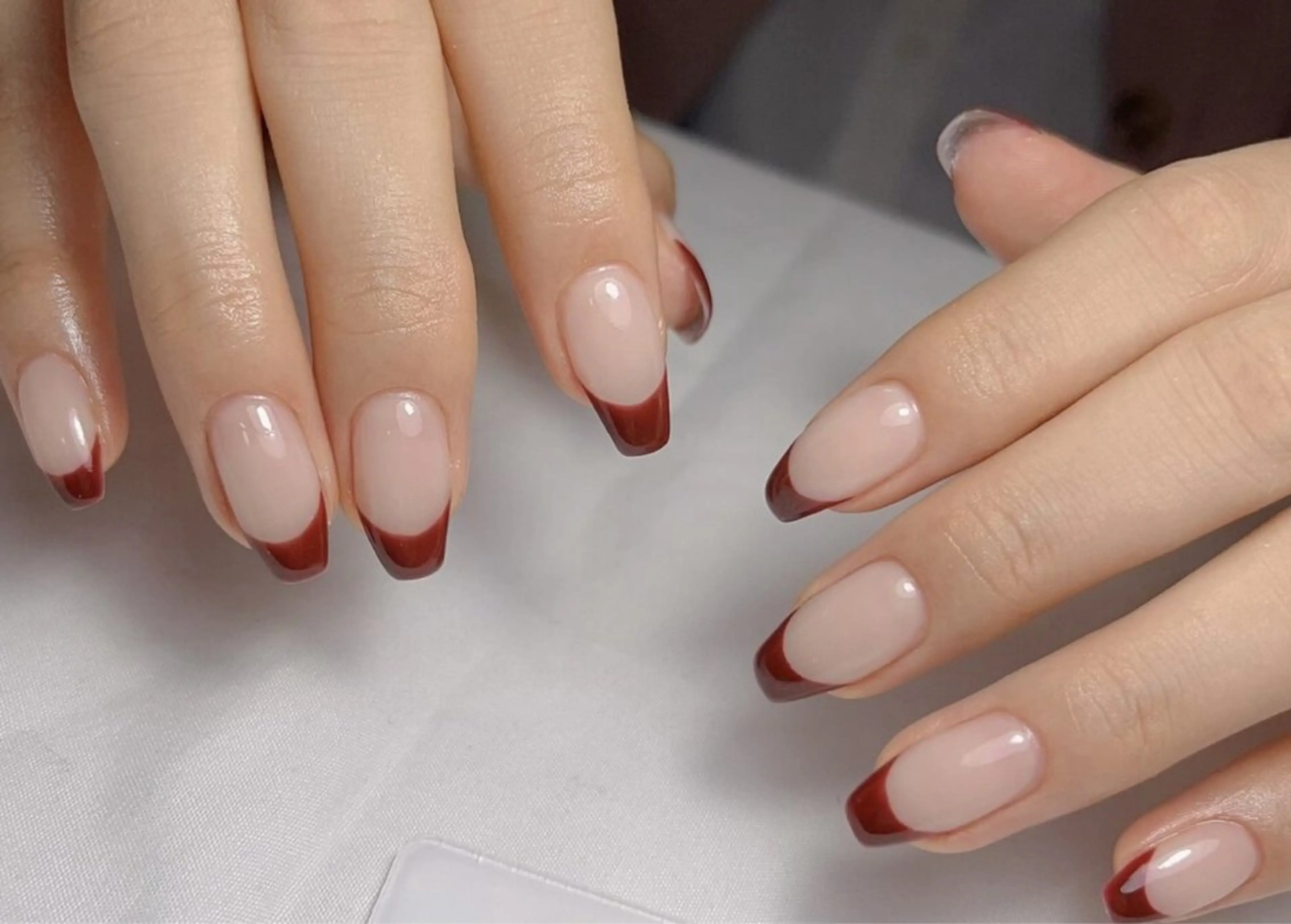 ネイル アートネイル フレンチネイル ジェルネイル グラデーション 韓国ネイル 村中 ハナのネイルデザイン