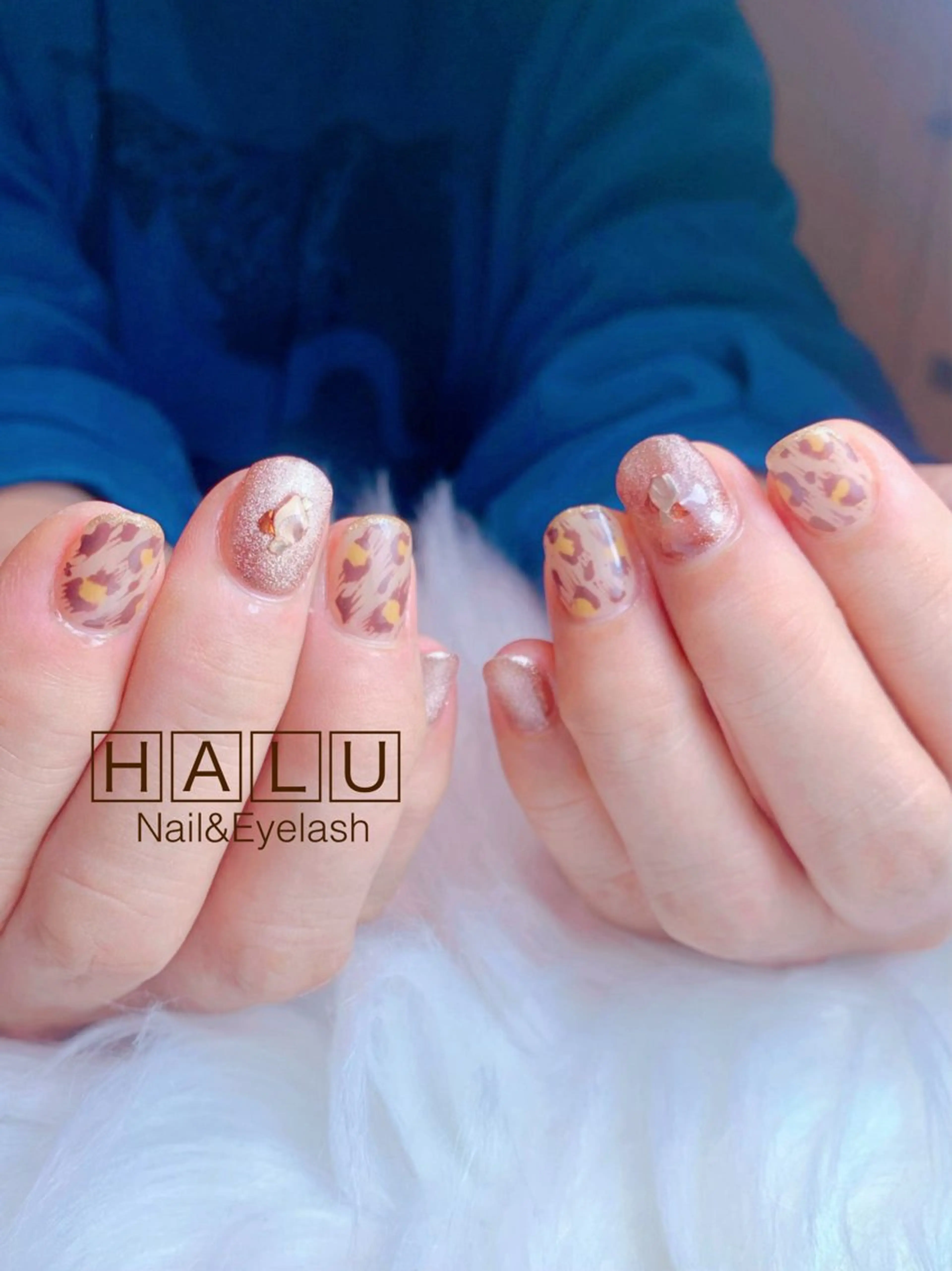 ネイル ブラウン HALU ハルのネイルデザイン