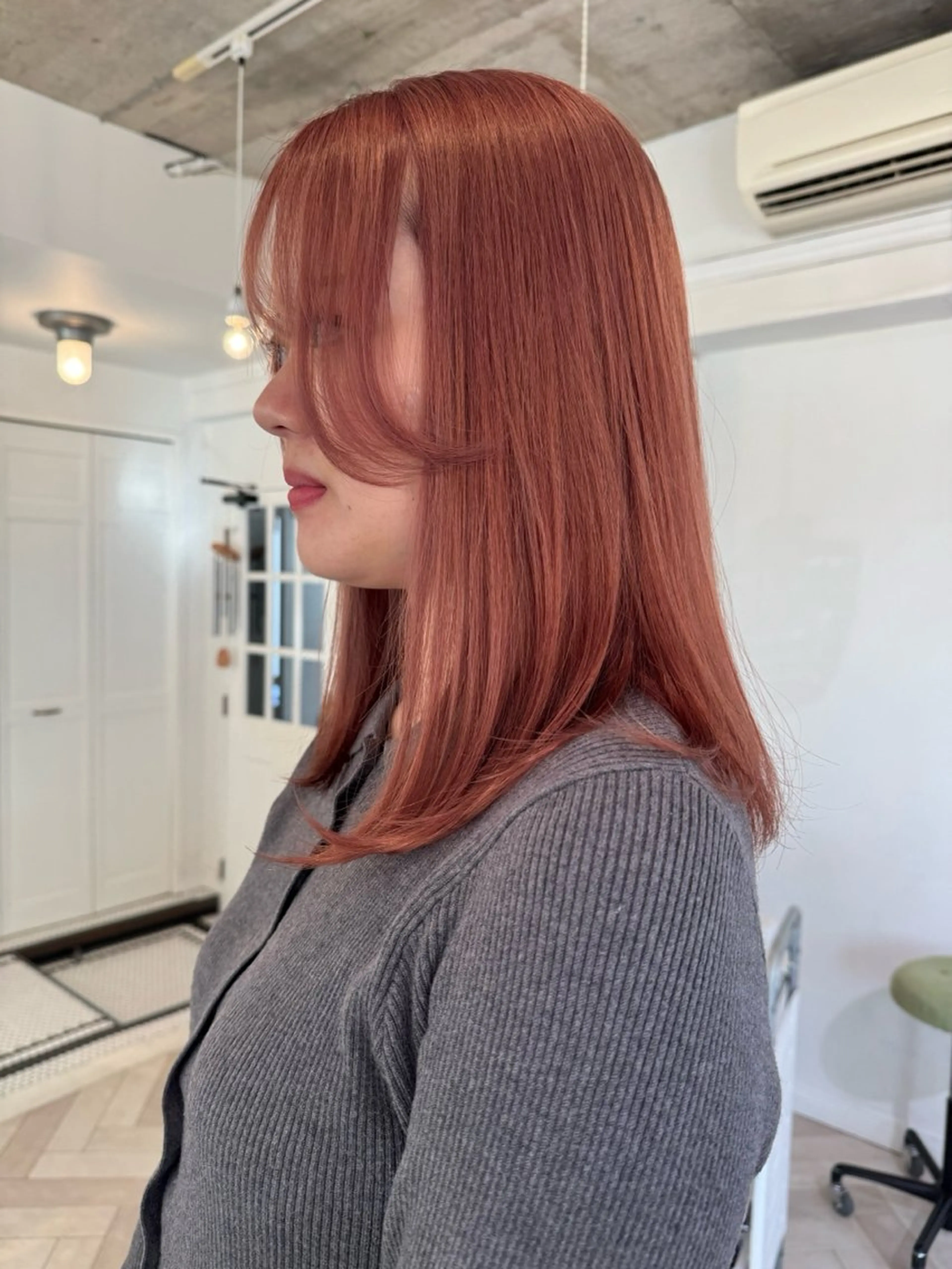 カラー ヘアカラー ブリーチカラー🎀 韓国風/寺門美優のヘアスタイル