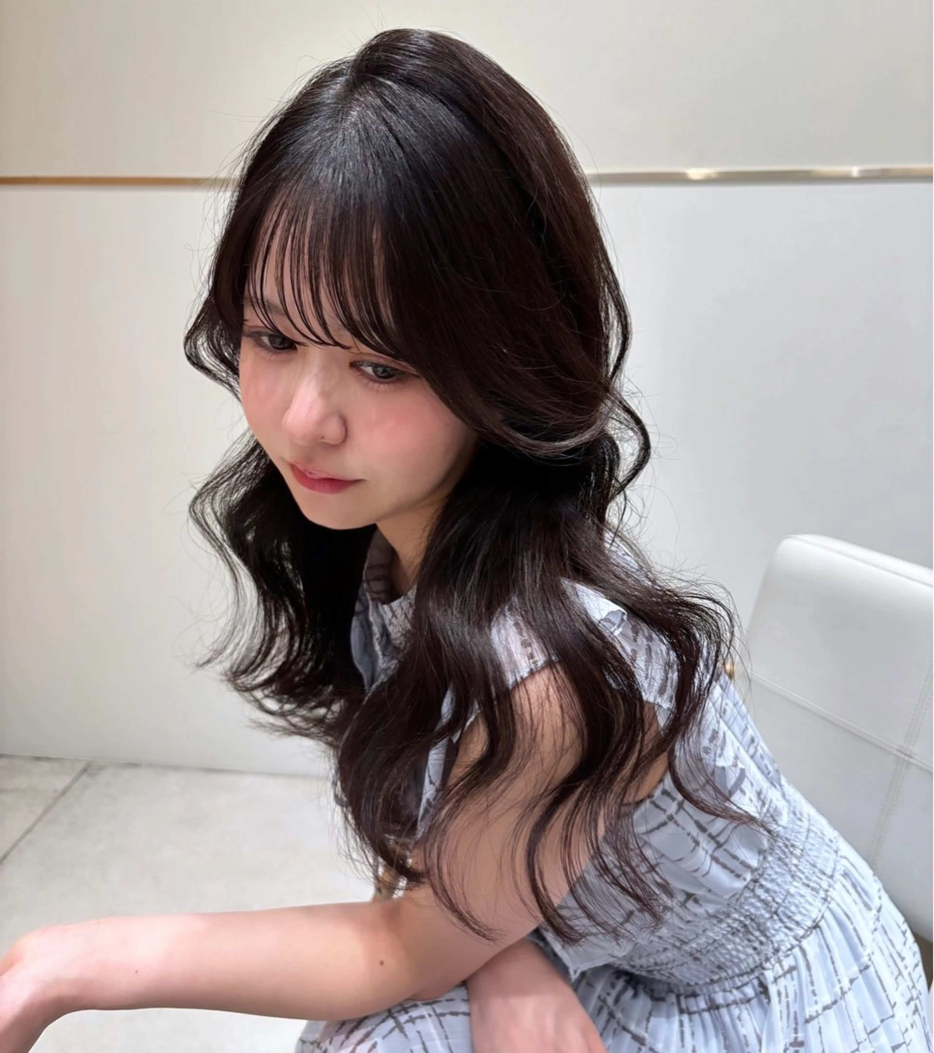 ロング カラー ヘアアレンジ 小塩 萌々香のヘアスタイル