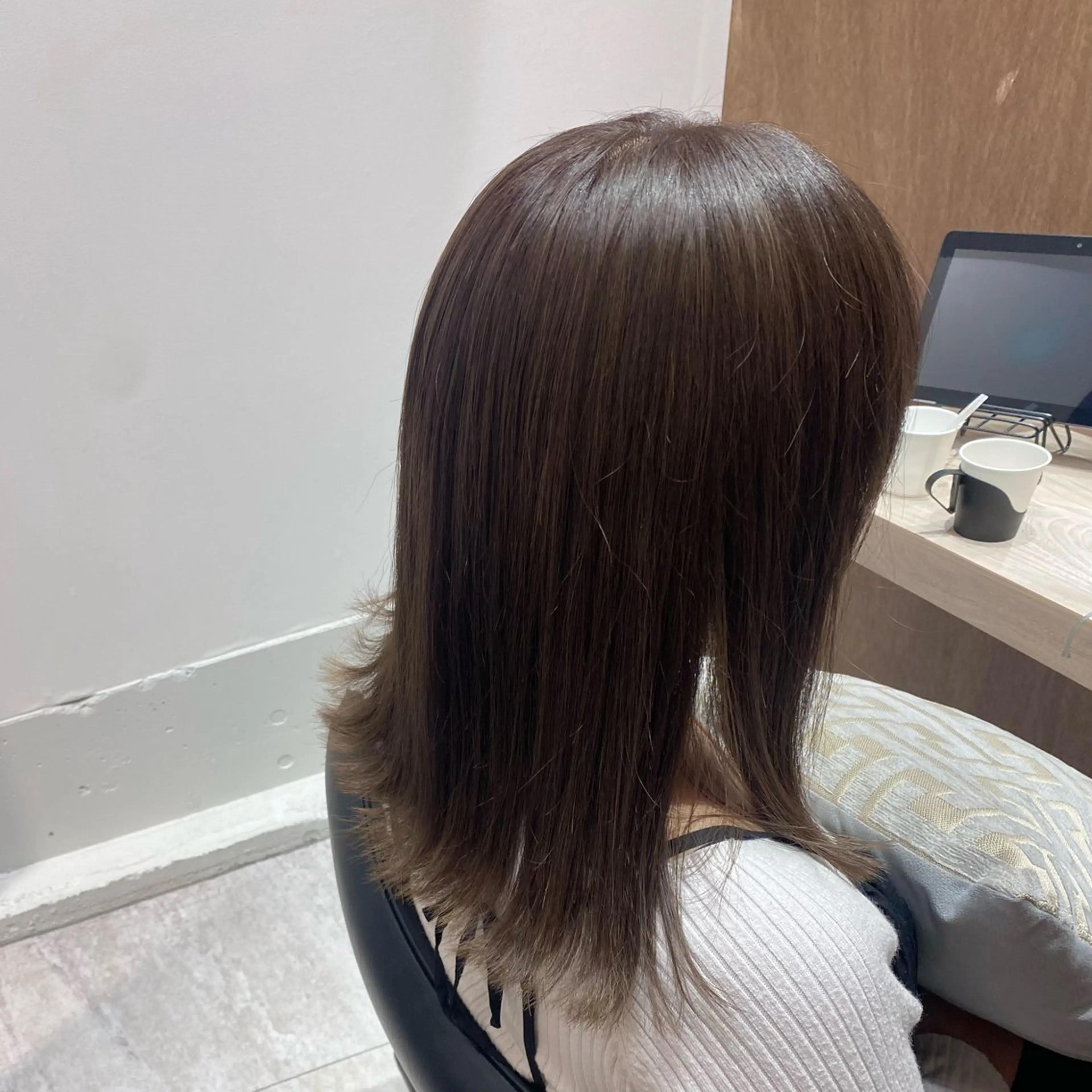 ミディアム カットカラーパーマ 募集／Otohaのヘアスタイル