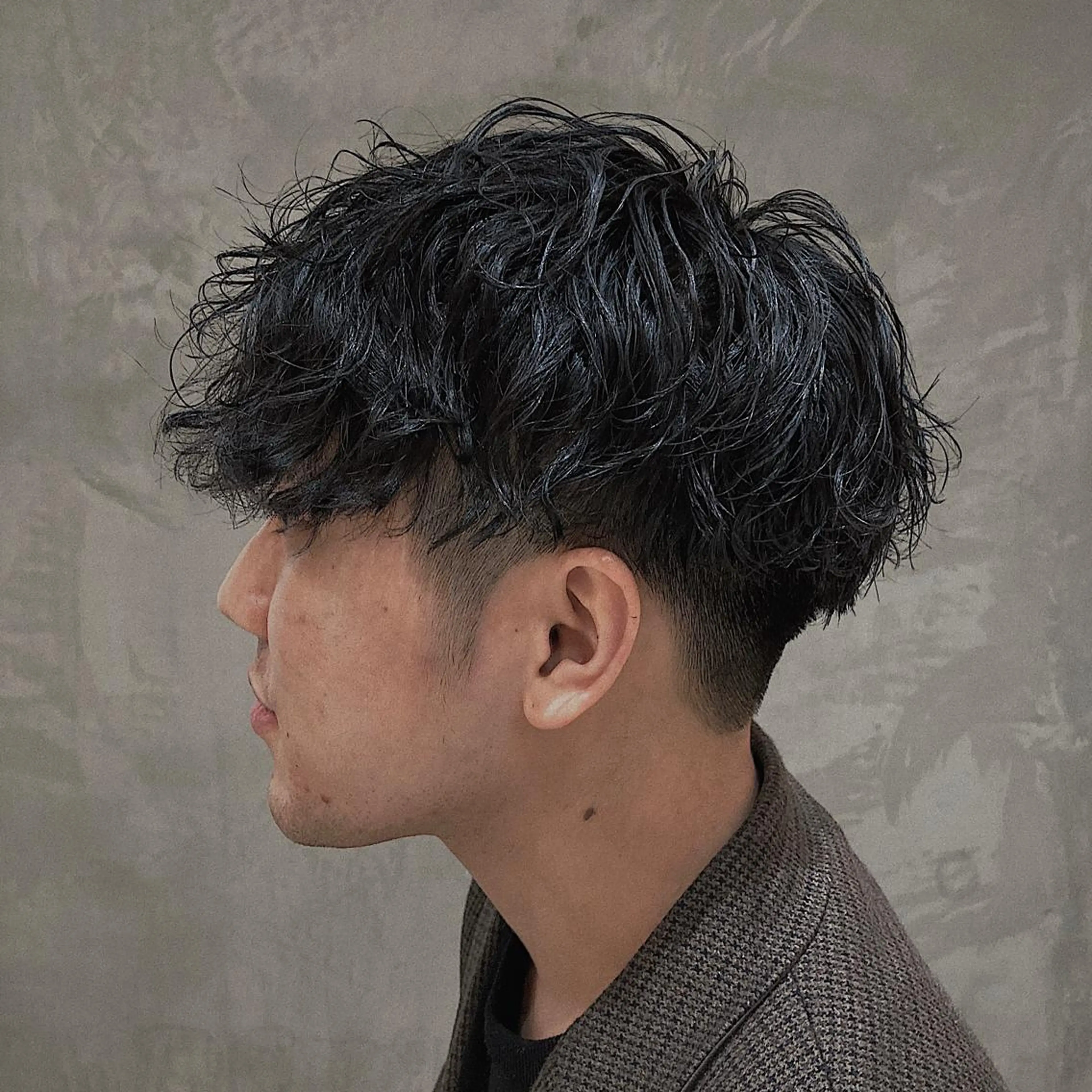 ショート パーマ メンズ マッシュ メンズパーマ ツイストスパイラルパーマ ショートヘア スパイラルパーマ 波巻きスパイラルパー マ/シャドウパーマ駿のヘアスタイル