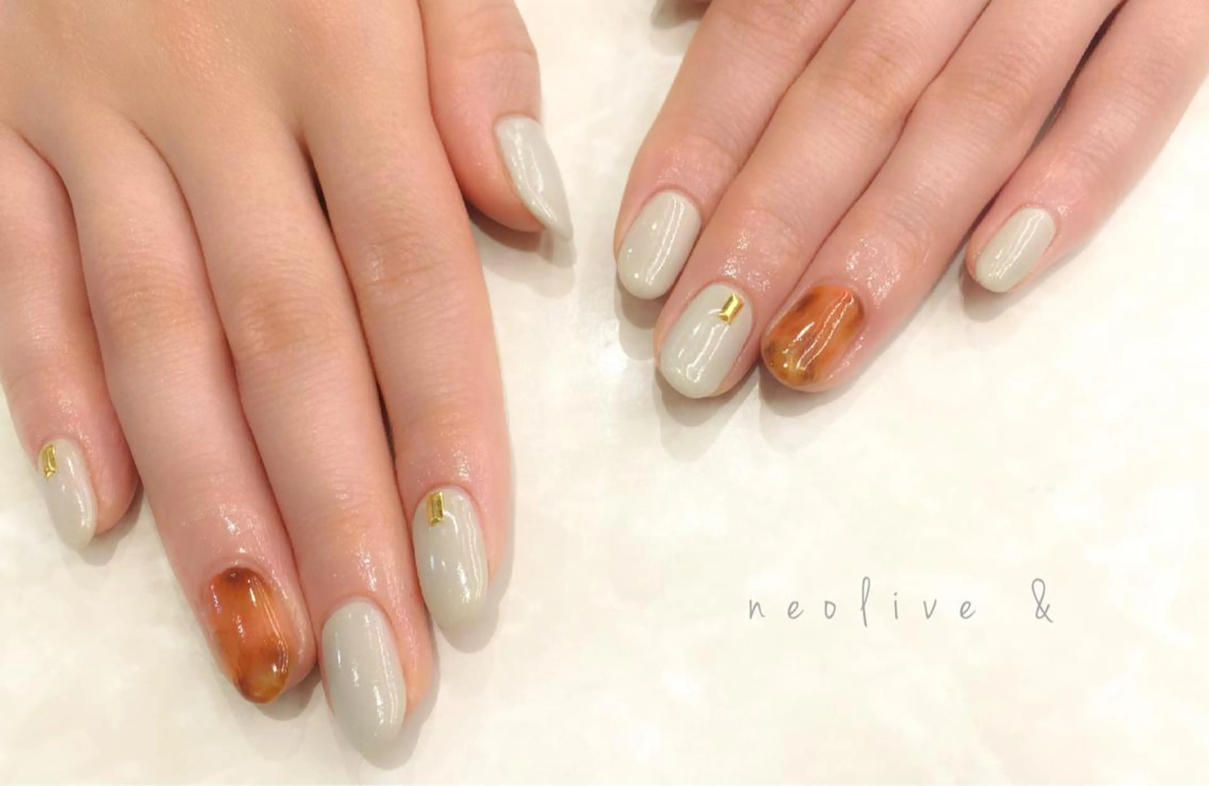 ネイル べっ甲ネイル Yuriko Omi パラジェル/渋谷のネイルデザイン