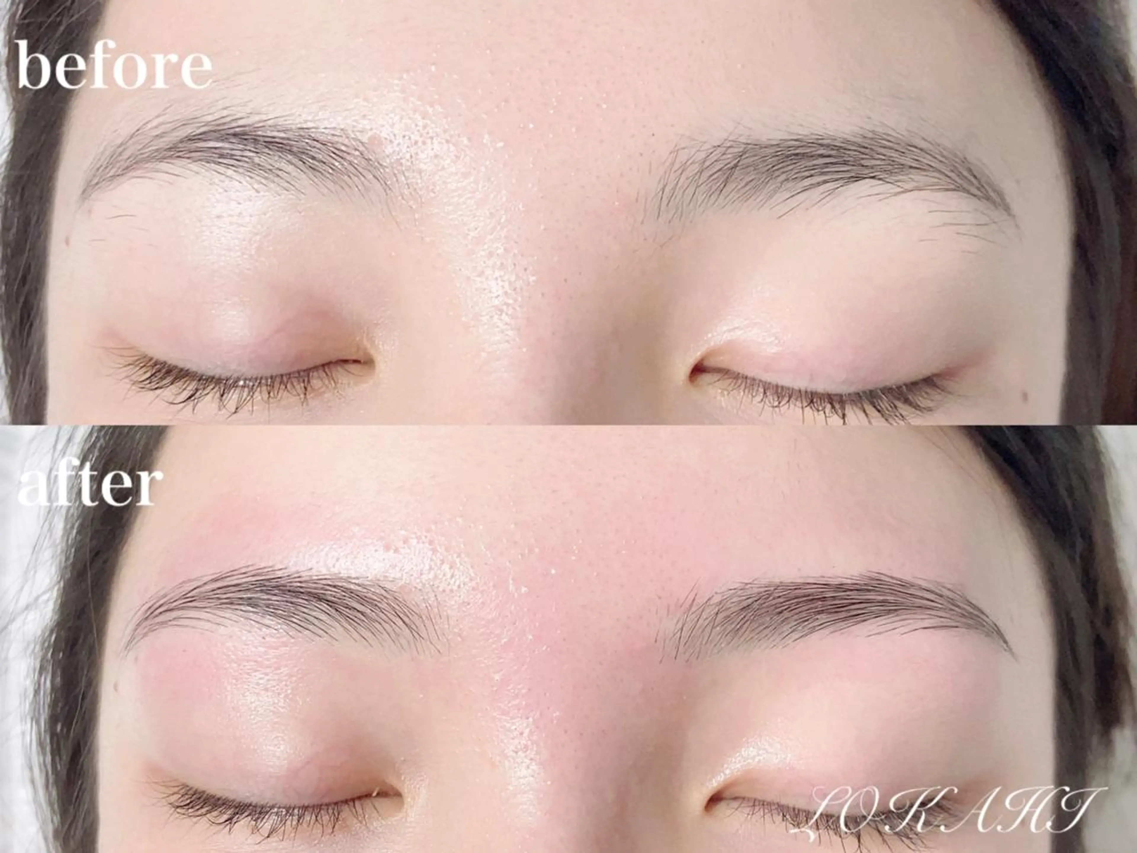 アイブロウ 眉毛ワックス脱毛 Manuel🤎 平井のマツエク・マツパデザイン