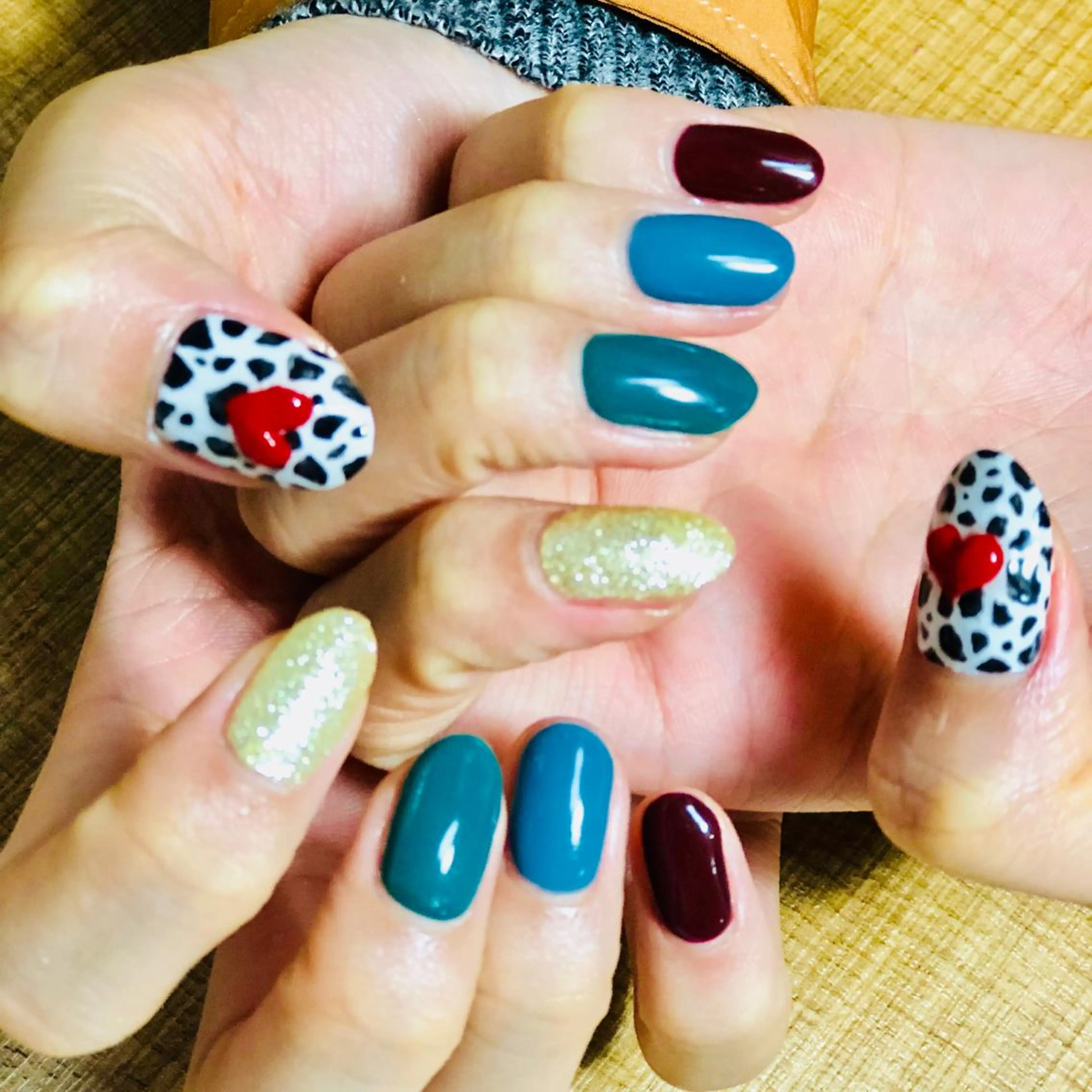 【ハンド】2本🩵アートし放題コース🩵の写真