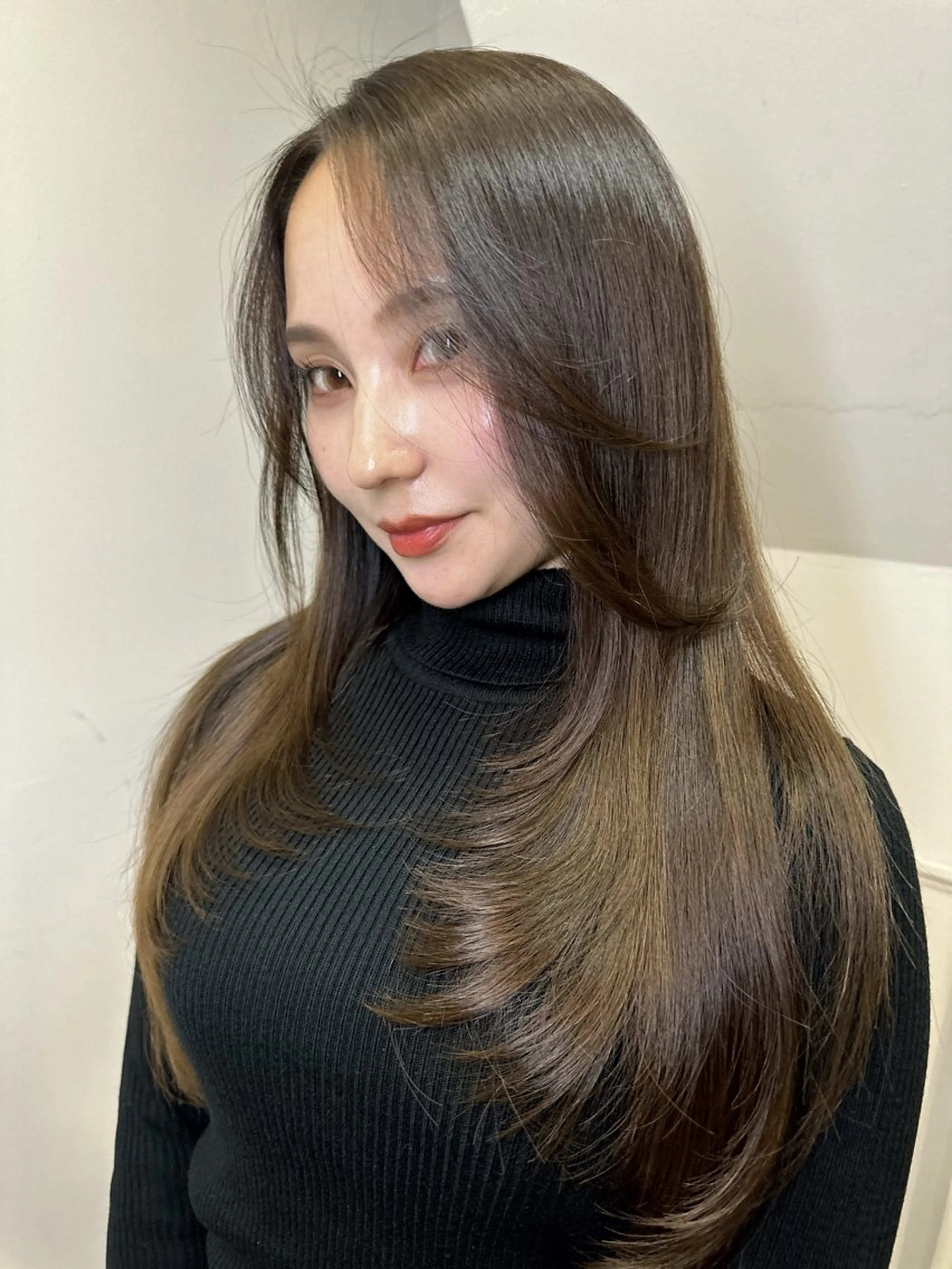 ロング カラー カット ヘアカラー トリートメント ワンホンヘア ケラチン/Kaitoのヘアスタイル