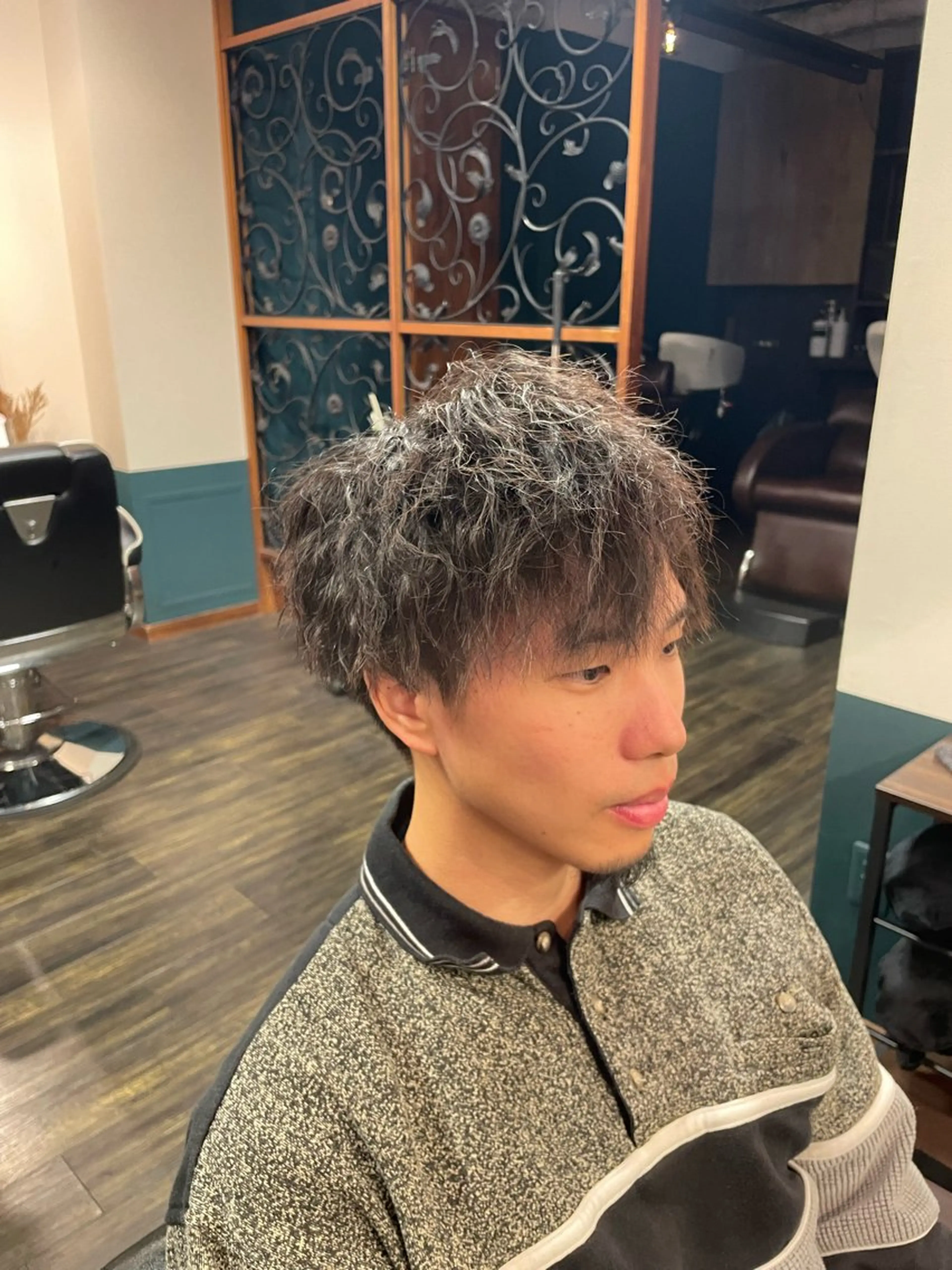 ショート パーマ メンズ 早稲田/メンズ専門 /フェード/葛西裕季のヘアスタイル