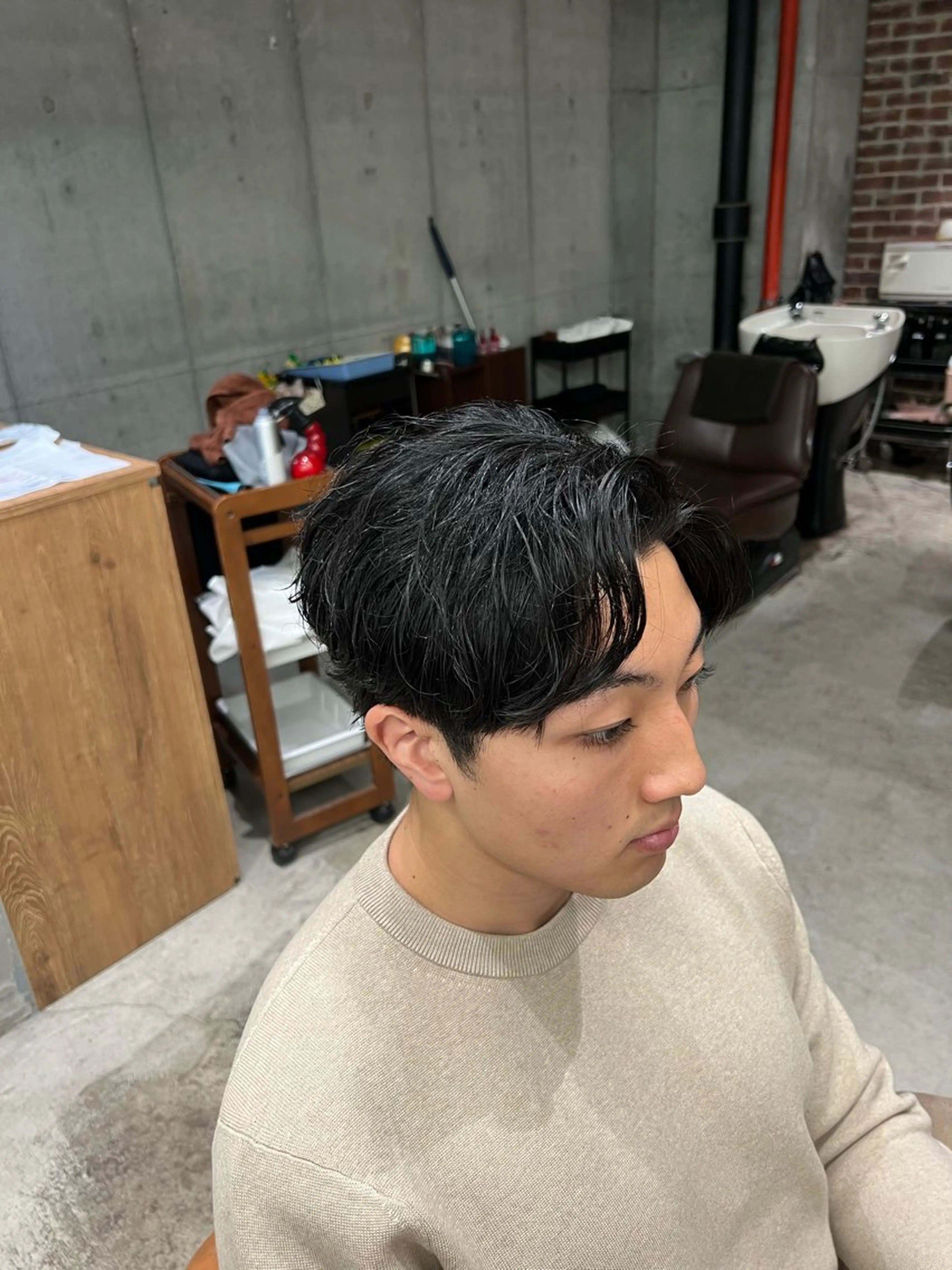 ミディアム カット ヘッドスパ 山野愛子美容室　銀座店所属・tomoメンズ特化 /パーマ/カットのヘアスタイル