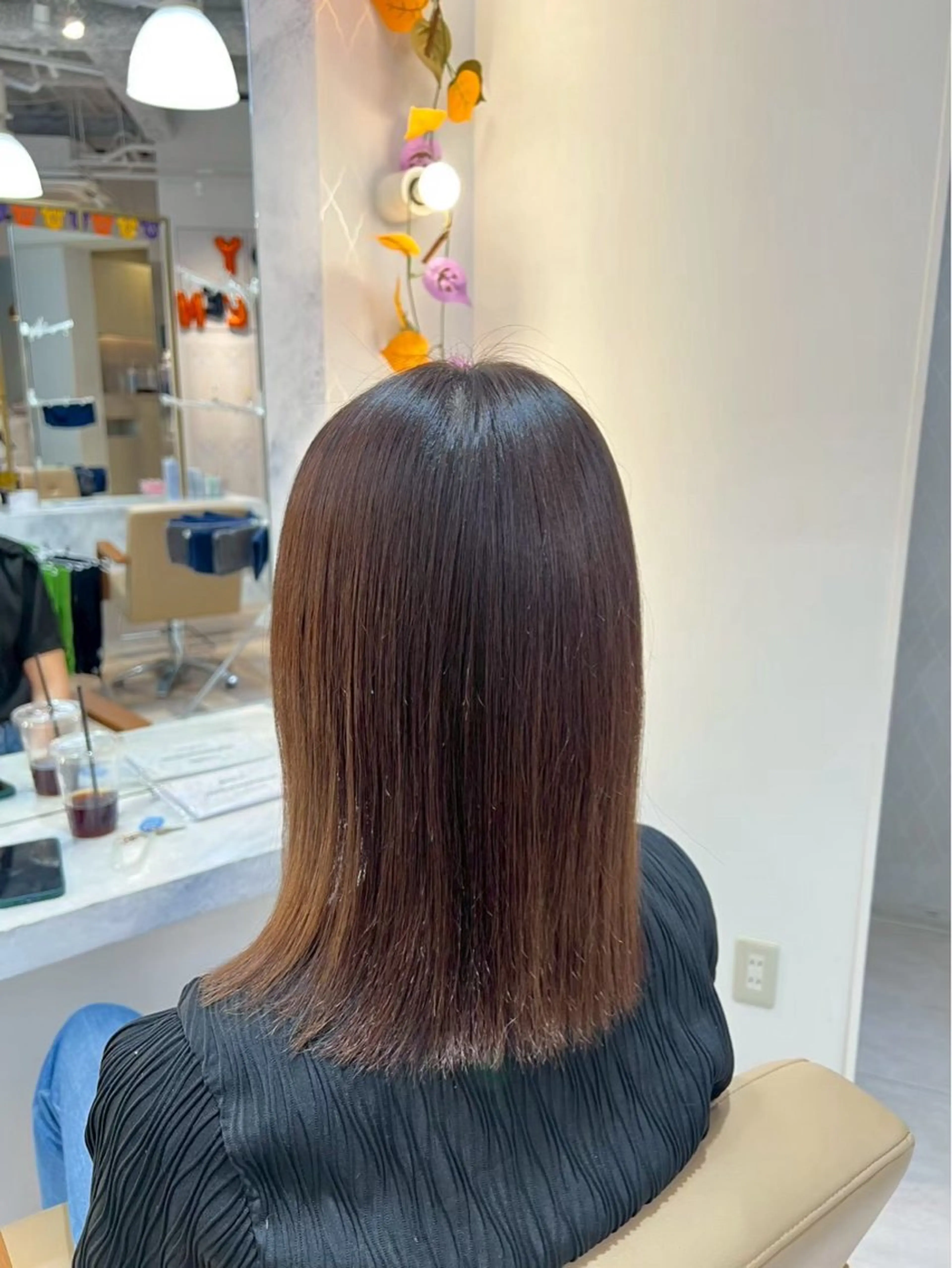 ミディアム ヘアカラー ヘアメイクwill野田阪神店所属・石井 悠のヘアスタイル