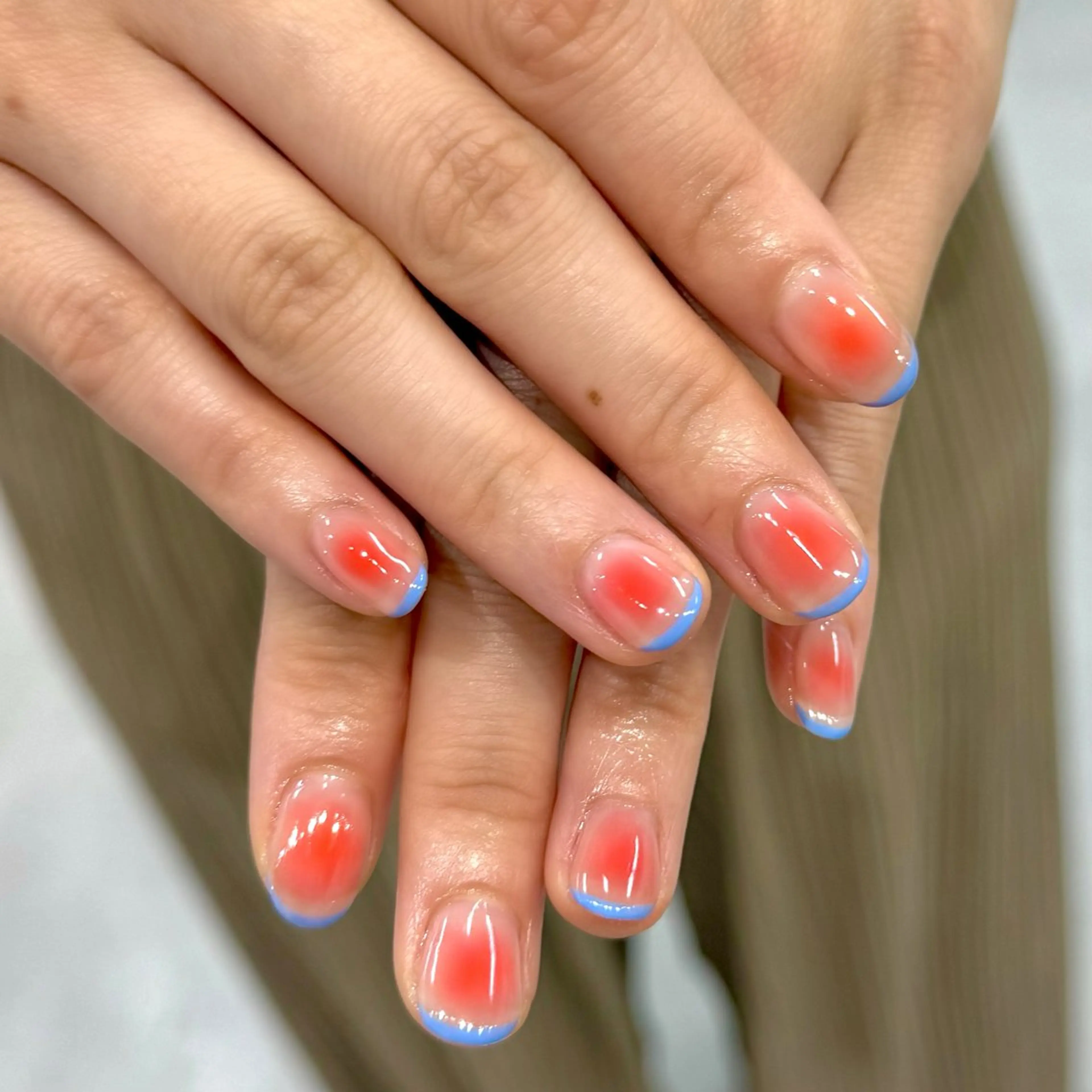 ネイル チークネイル フレンチネイル HARUKA ネイリスト福岡/薬院のネイルデザイン