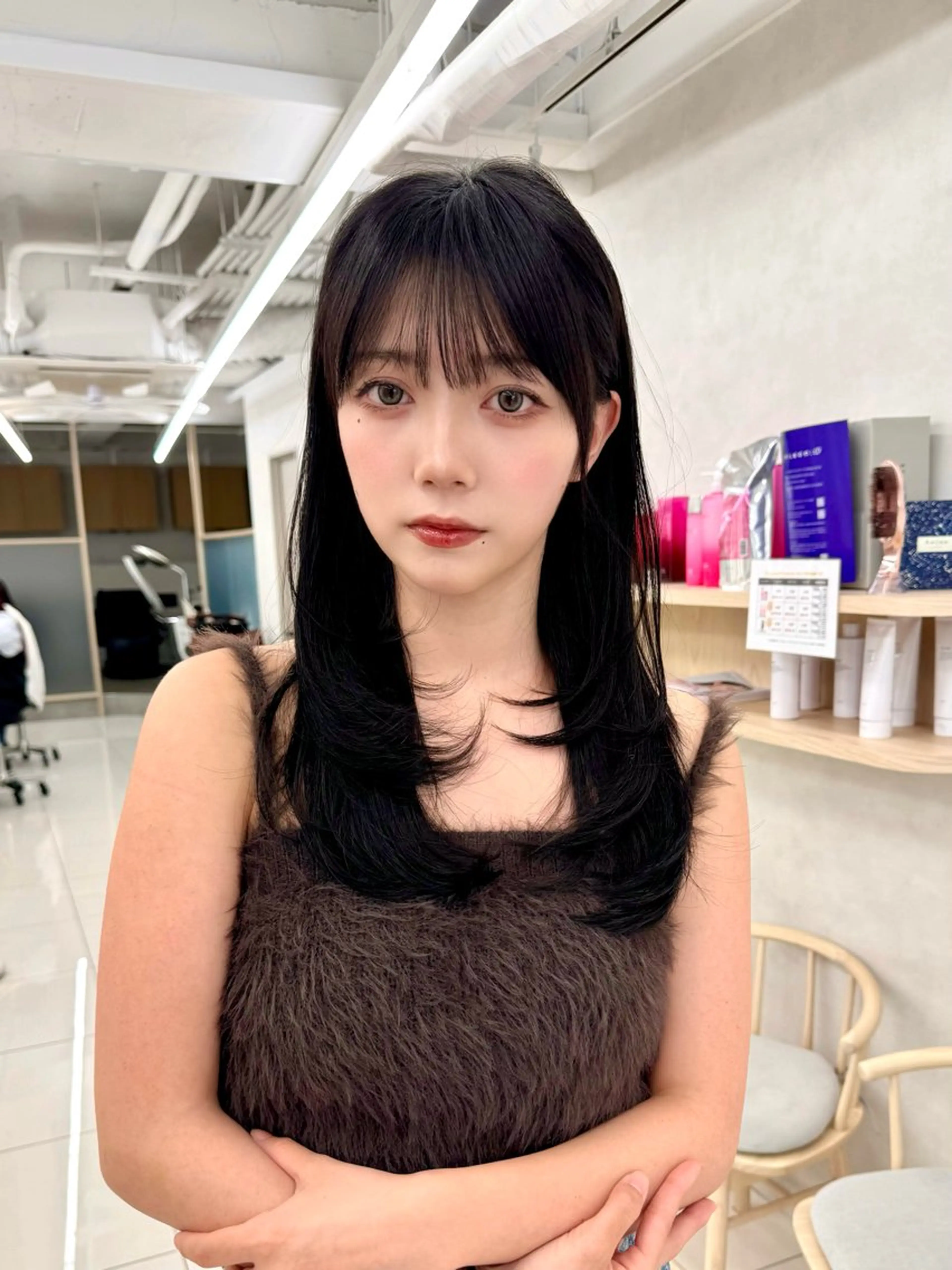 ロング レイヤー/韓国/ 顔周り/しんやのヘアスタイル