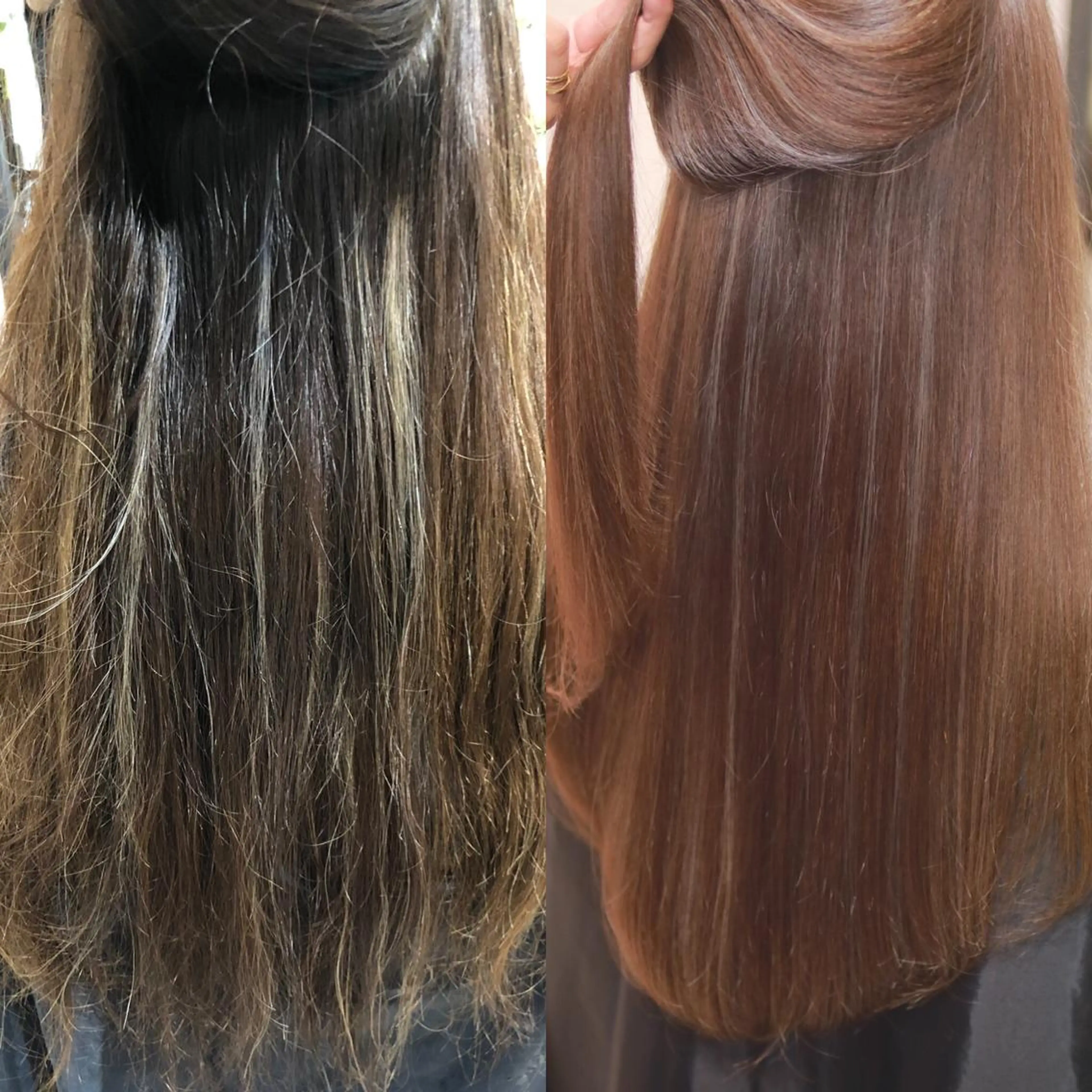 セミロング カラー パーマ ヘアアレンジ 髪質改善専門店 エイジングケアのヘアスタイル