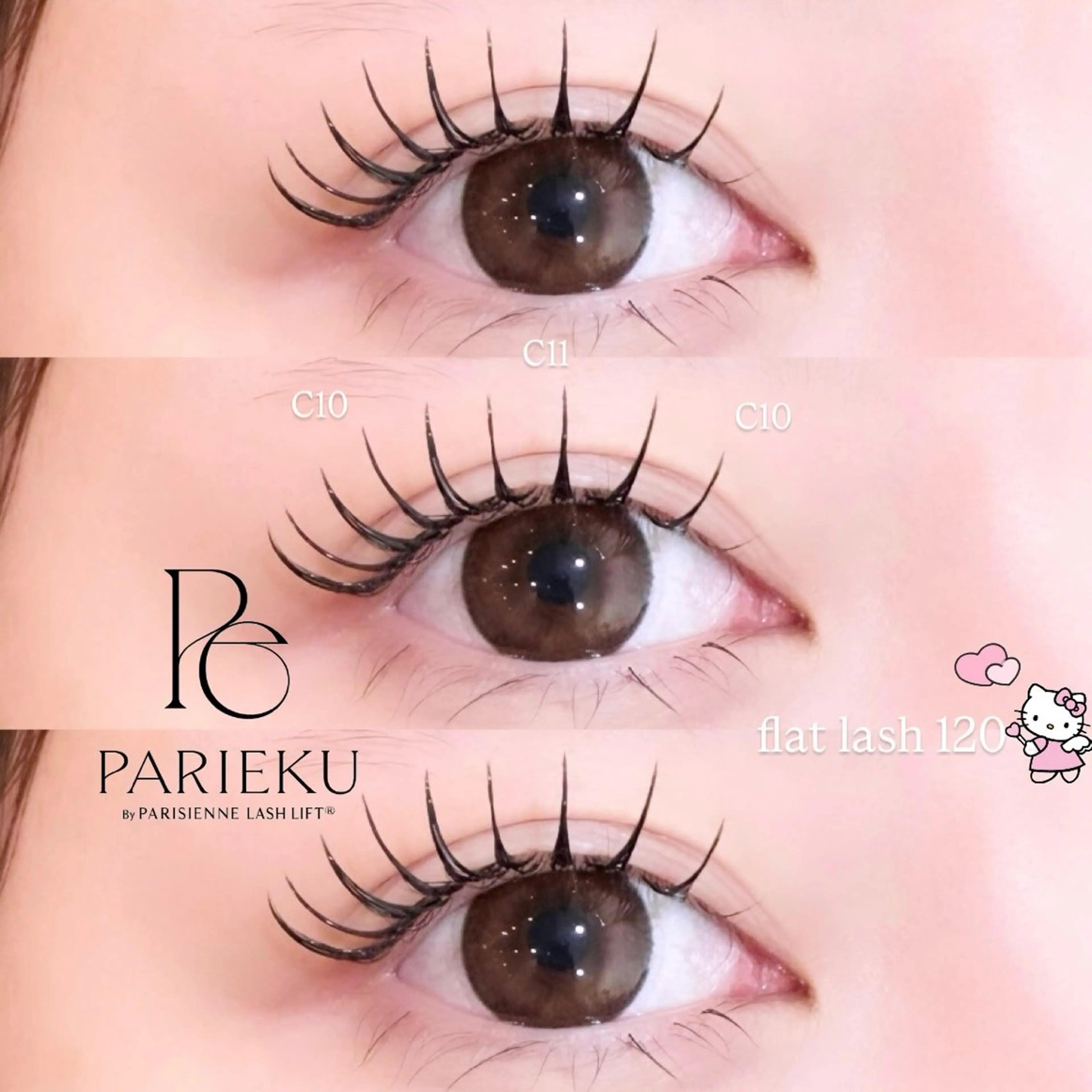 マツエク・マツパ フラットラッシュ パリジェンヌラッシュリフト マツエク 千島 里歩のマツエク・マツパデザイン