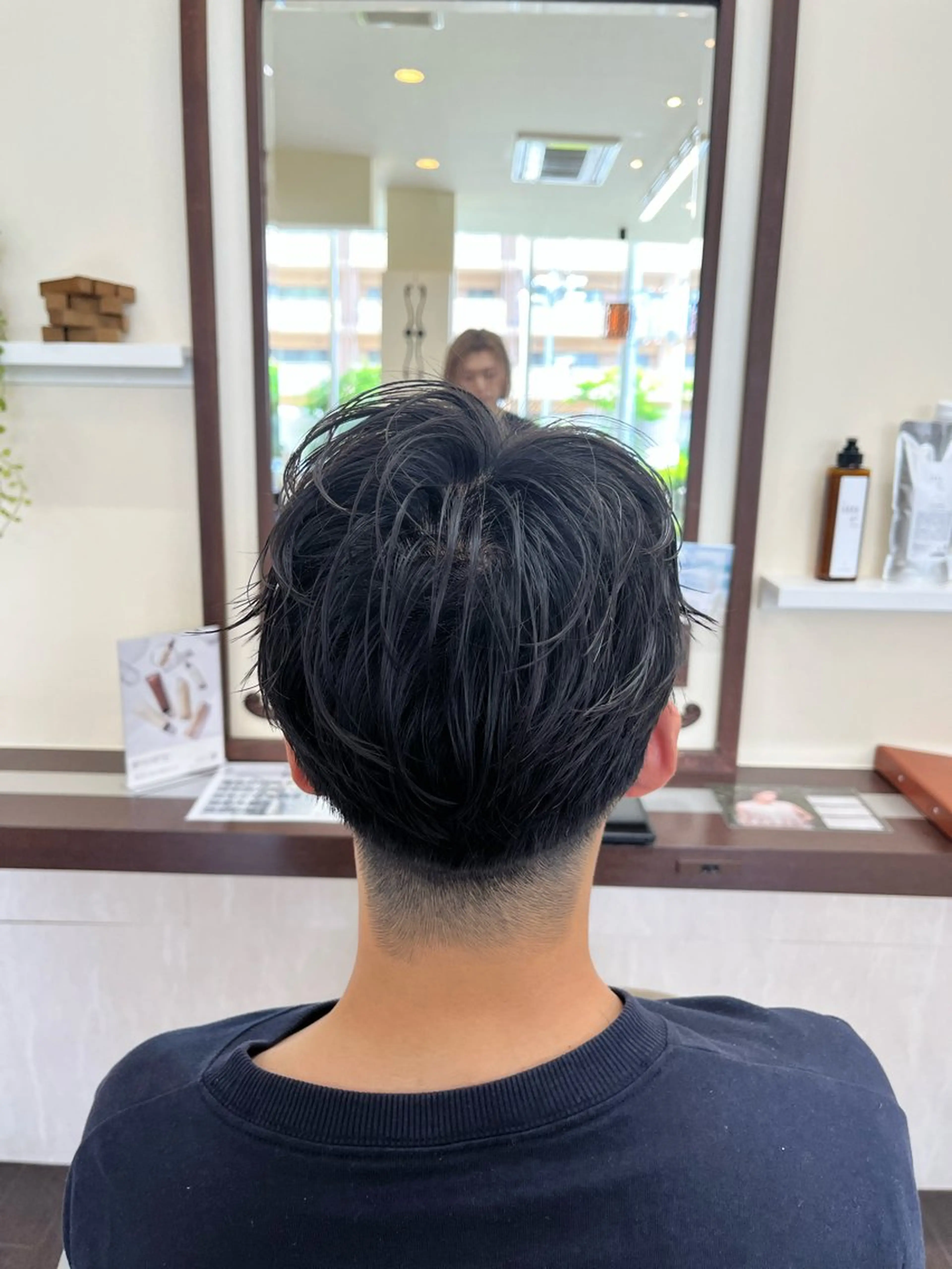 ショート メンズ センターパート 刈り上げ AROH  men's cut&men's perm 船橋店所属・🧊メンズ特化🧊 高木航希のヘアスタイル