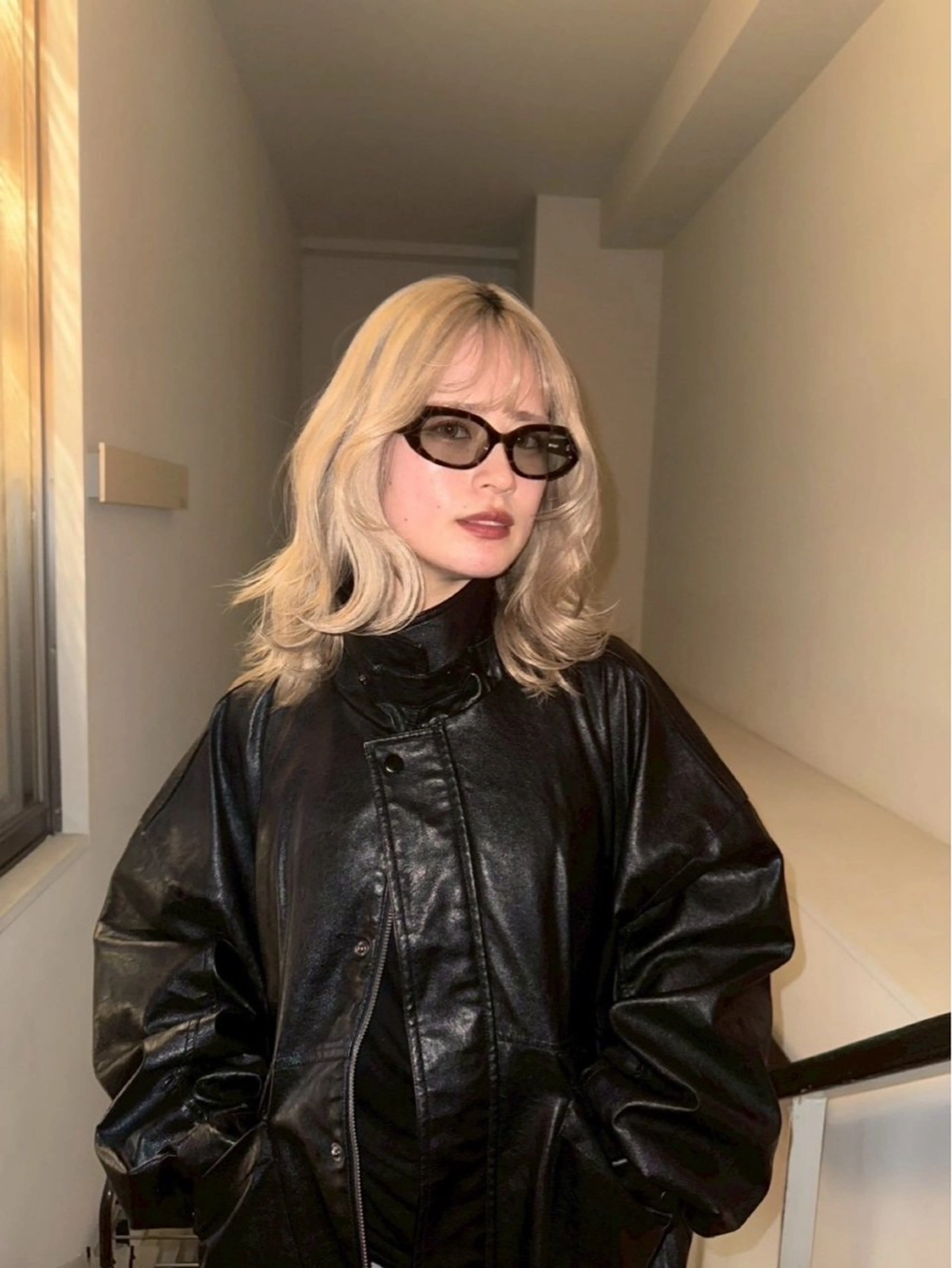 ミディアム ヘアカラー ブリーチ/艶カラー 🫧/ユーナのヘアスタイル