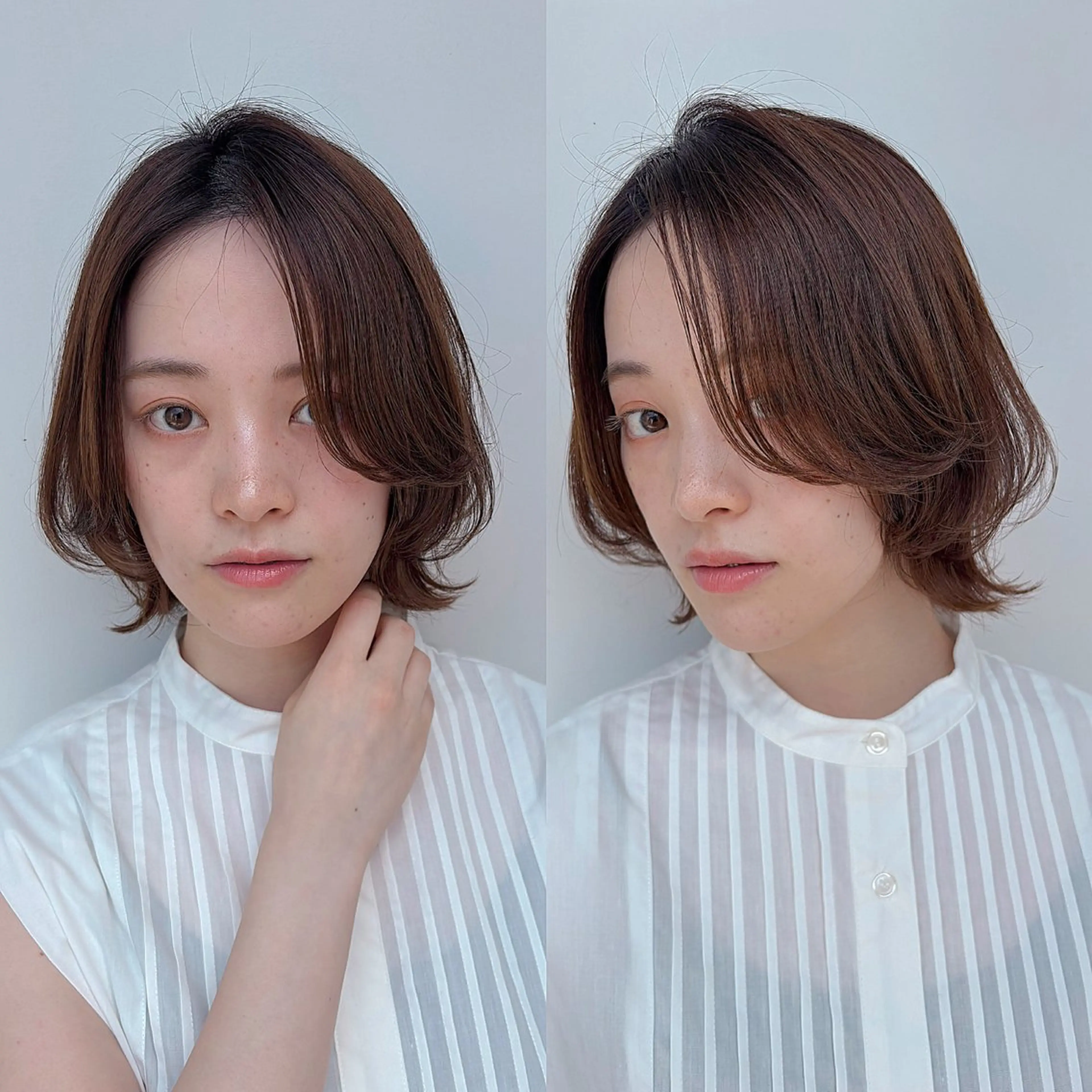 パーマ ボブ/ミディアム 親しみやすさ/さくらのヘアスタイル