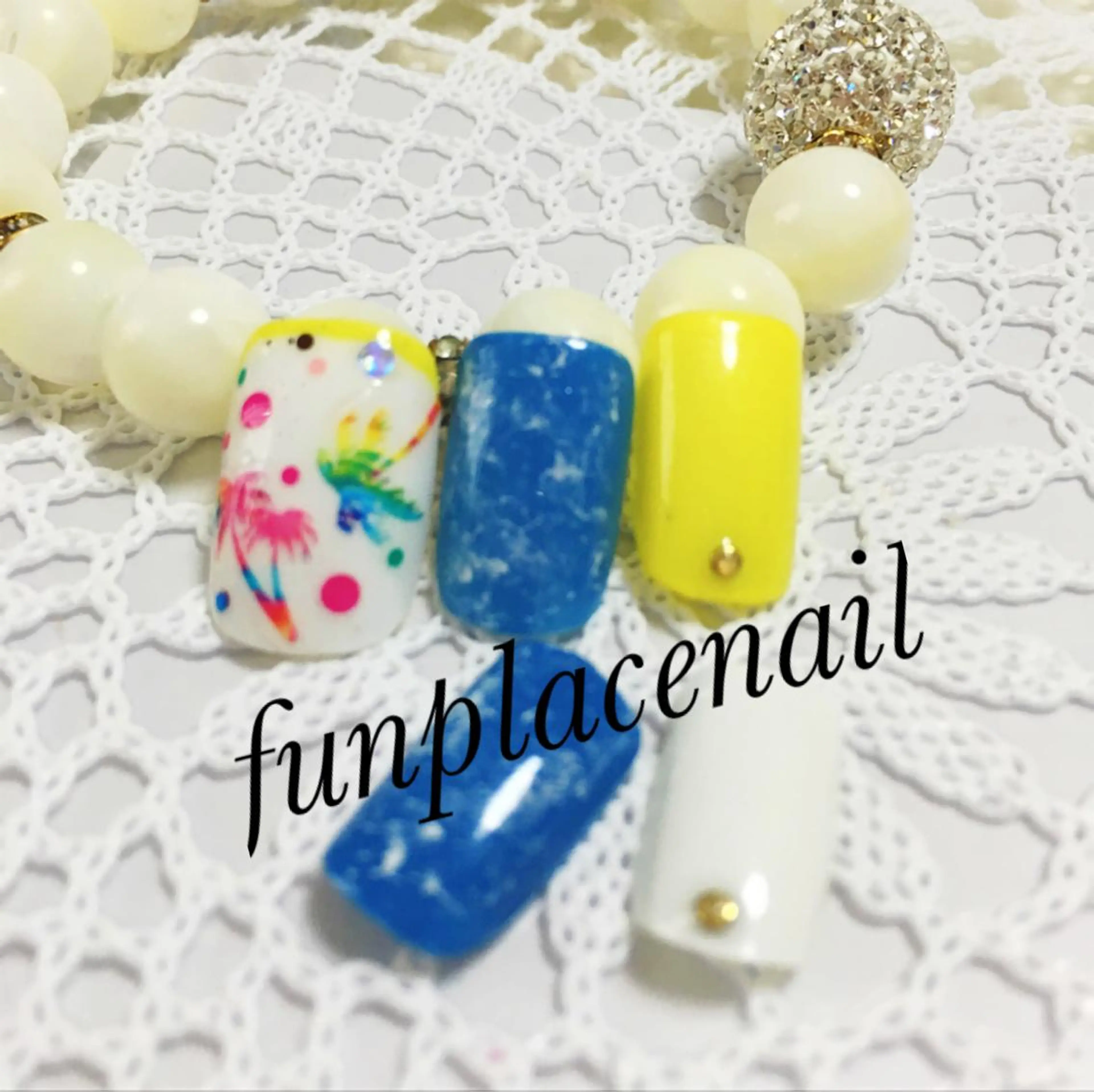 ショート ミディアム セミロング ロング カラー パーマ ヘアアレンジ メンズ キッズ ネイル まつエク アートネイル フットネイル nail salon＆school felice所属・フェリーチェ瑞江店 新山のネイルデザイン