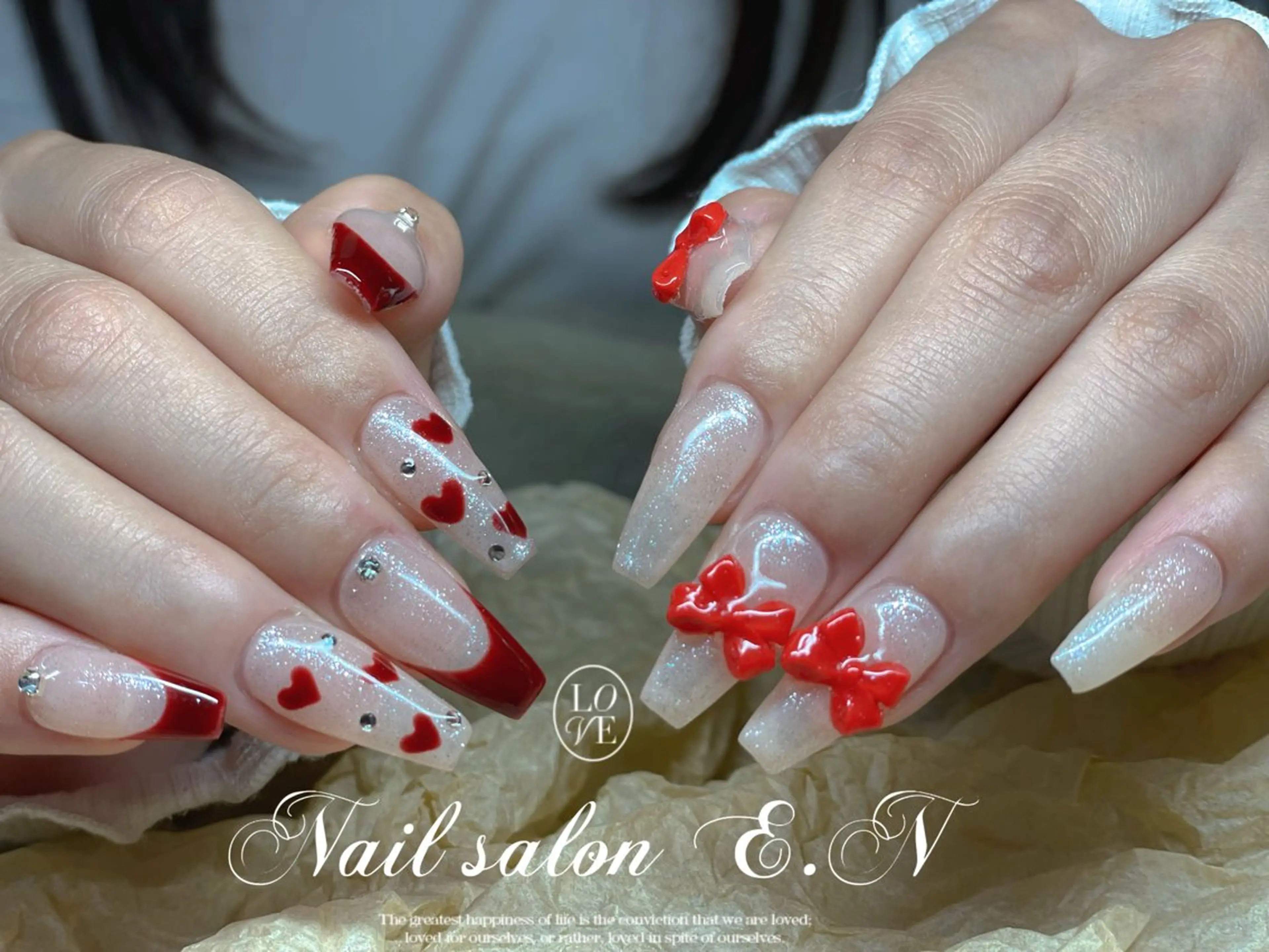 ネイル E.N🦋 長さ出し/持ち込みのネイルデザイン