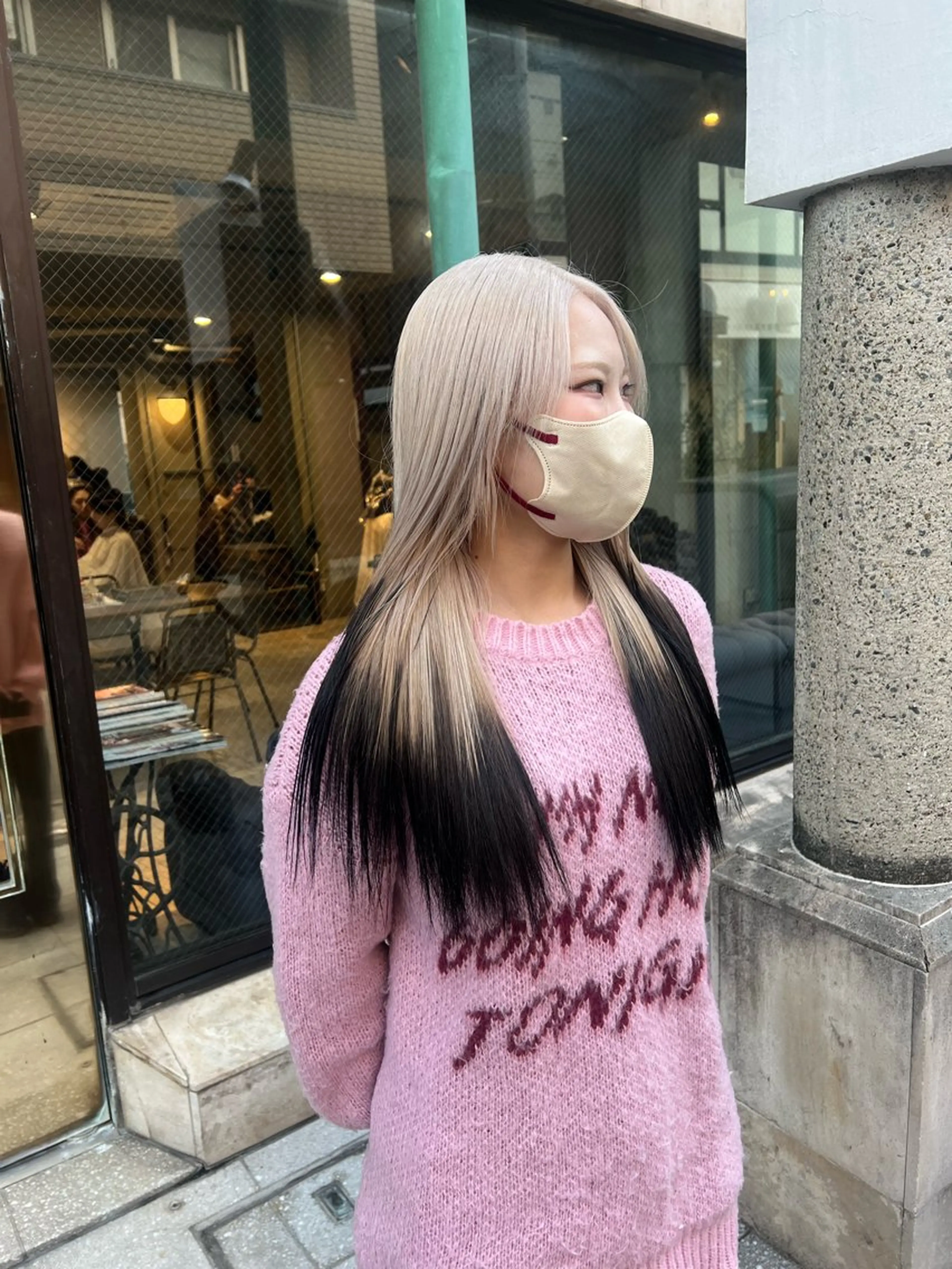 ロング カラー カット ヘアカラー トリートメント 赤みゼロ/透明感 カラー🌿KANTAのヘアスタイル