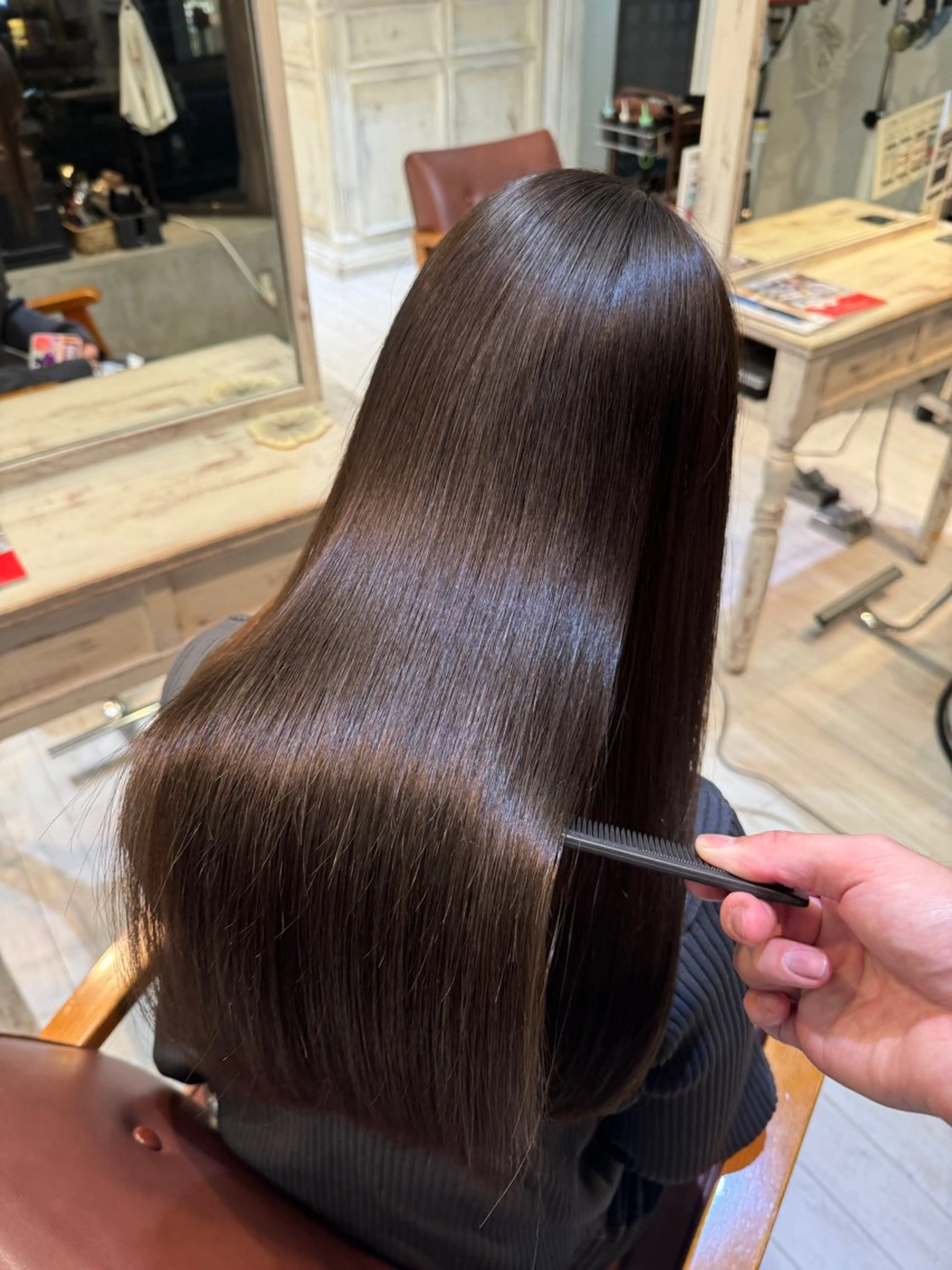 ロング 縮毛矯正 トリートメント F Beauty表参道所属・髪質改善/縮毛矯正/ 酸性ストレート/ガブのヘアスタイル