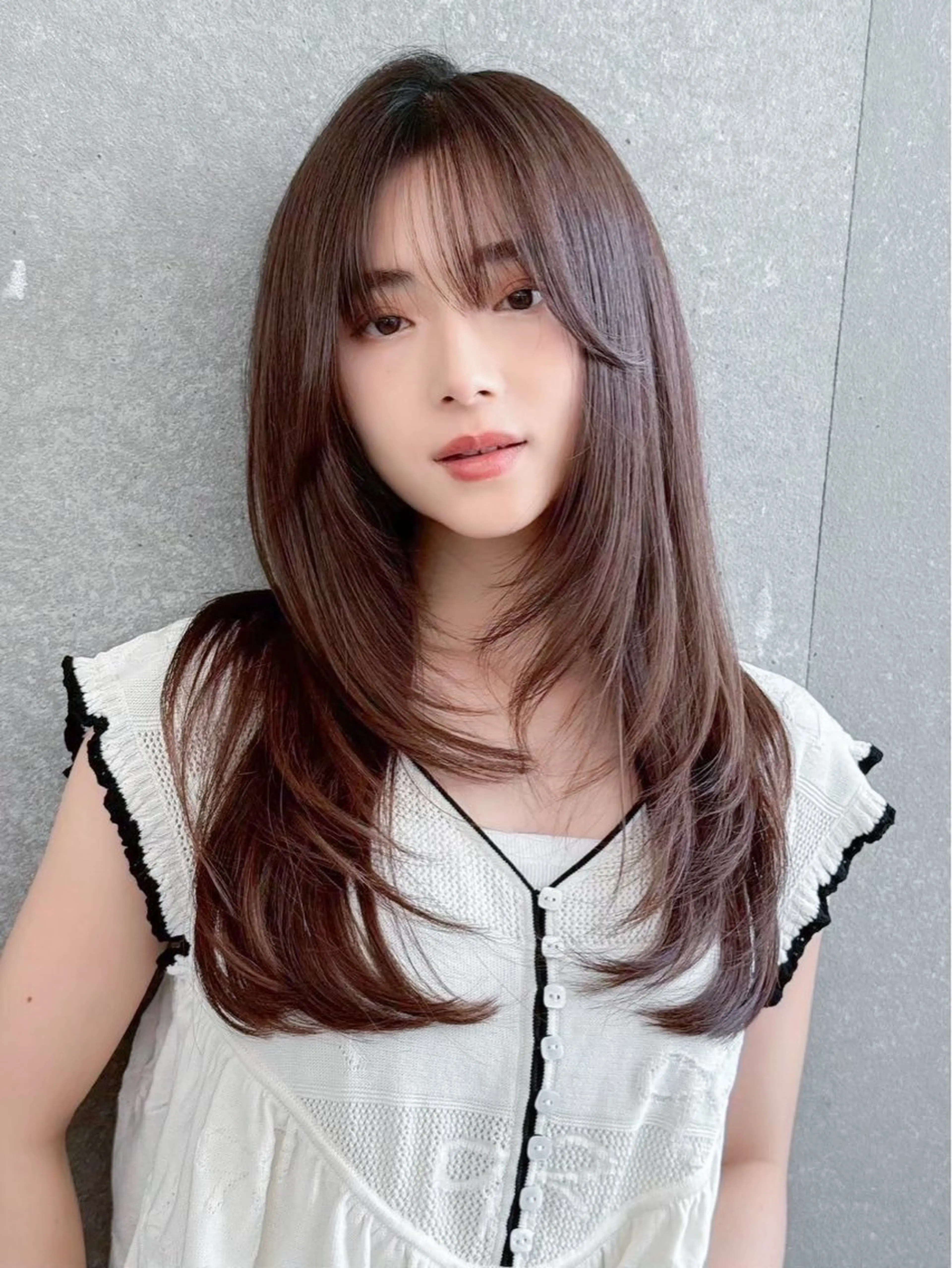 ロング カット ヘアカラー 久米 春輝のヘアスタイル