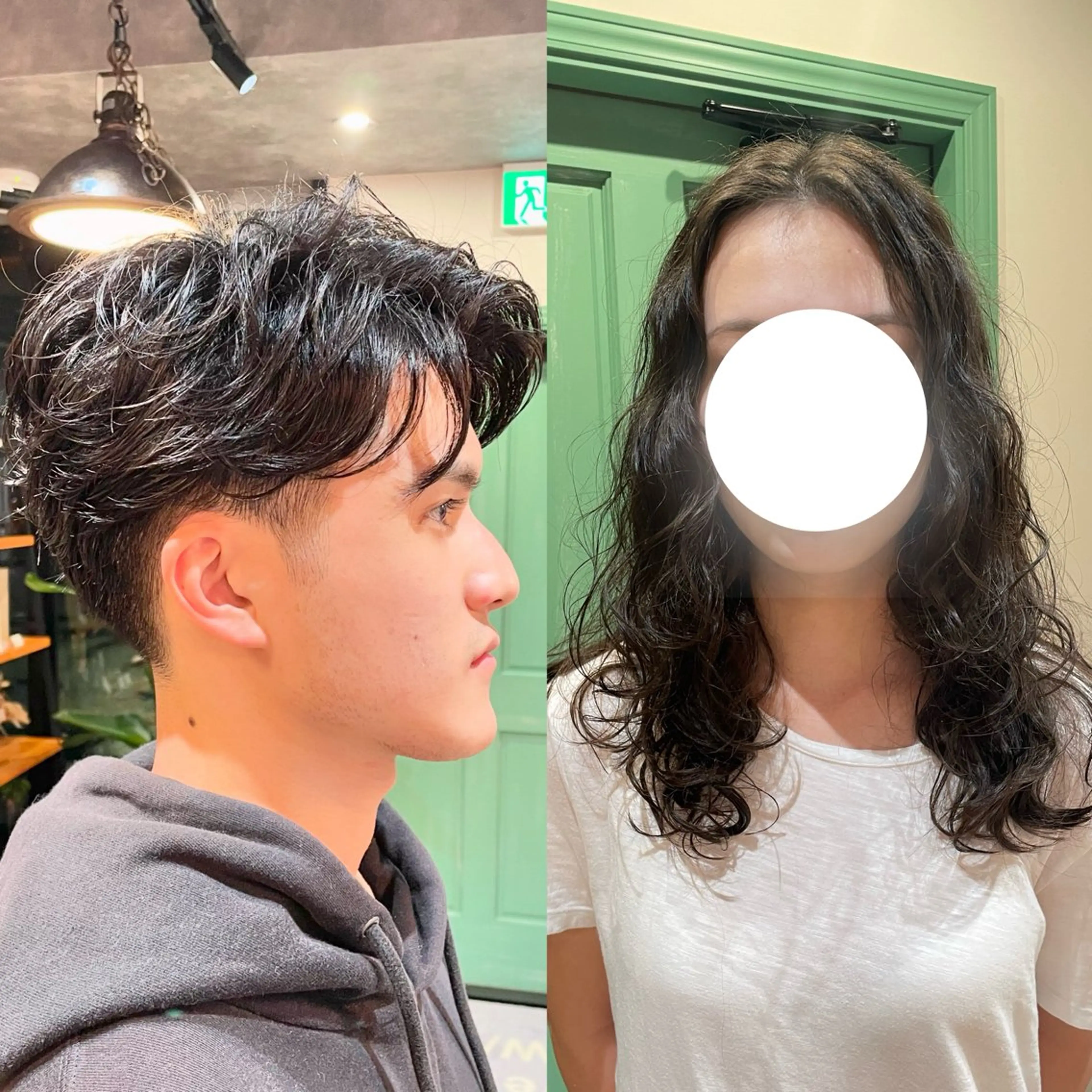 ミディアム パーマ メンズ eyesburg W/est所属・ショート 村上のヘアスタイル