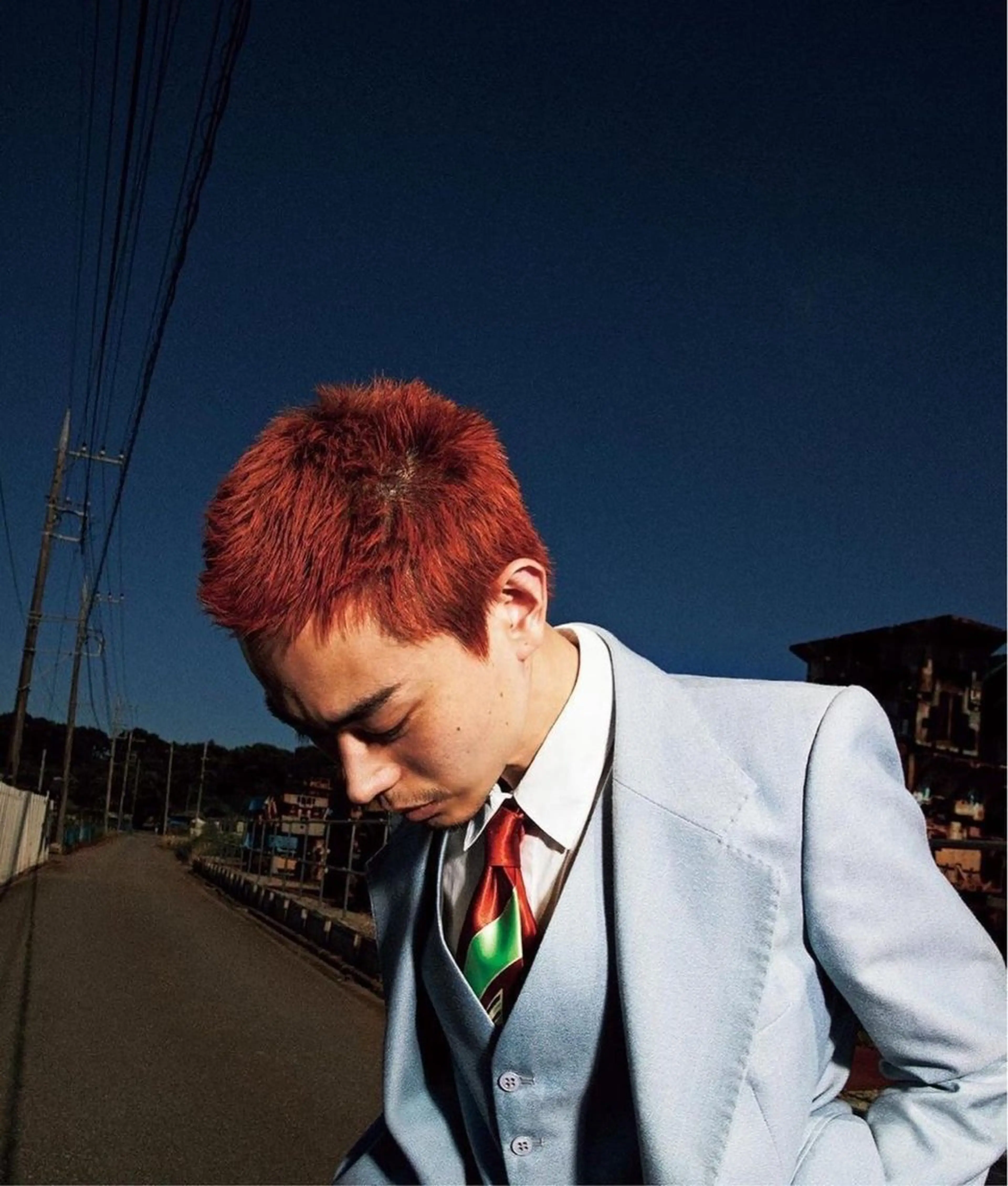 ショート カラー メンズ ボウズ カット ヘアカラー 垢抜けハイトーン☀／ 笑顔の美容師／しゅんのヘアスタイル