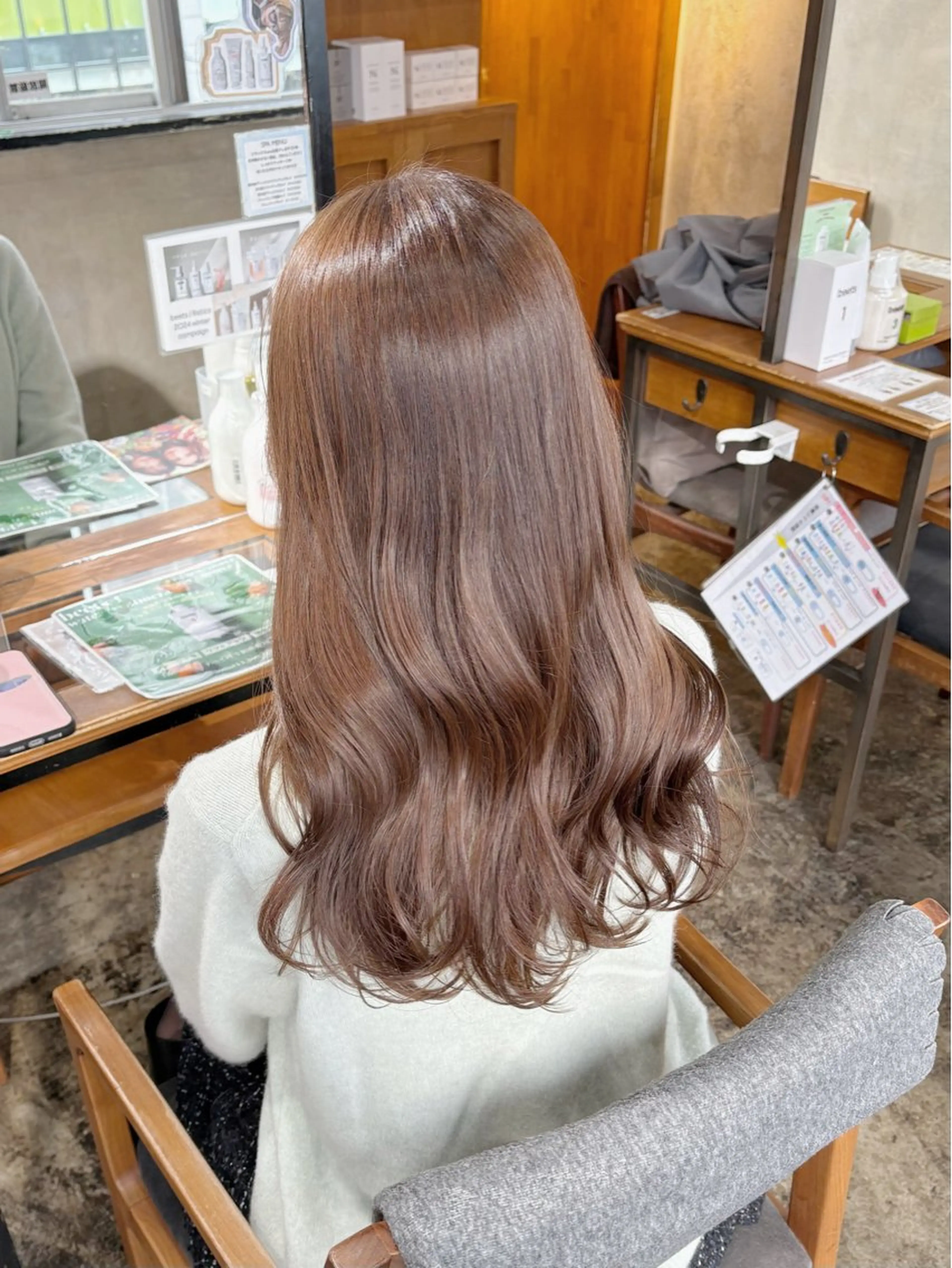 セミロング カラー カット ヘアカラー ヘッドスパ RINO/似合わせ /女性専用🍑のヘアスタイル