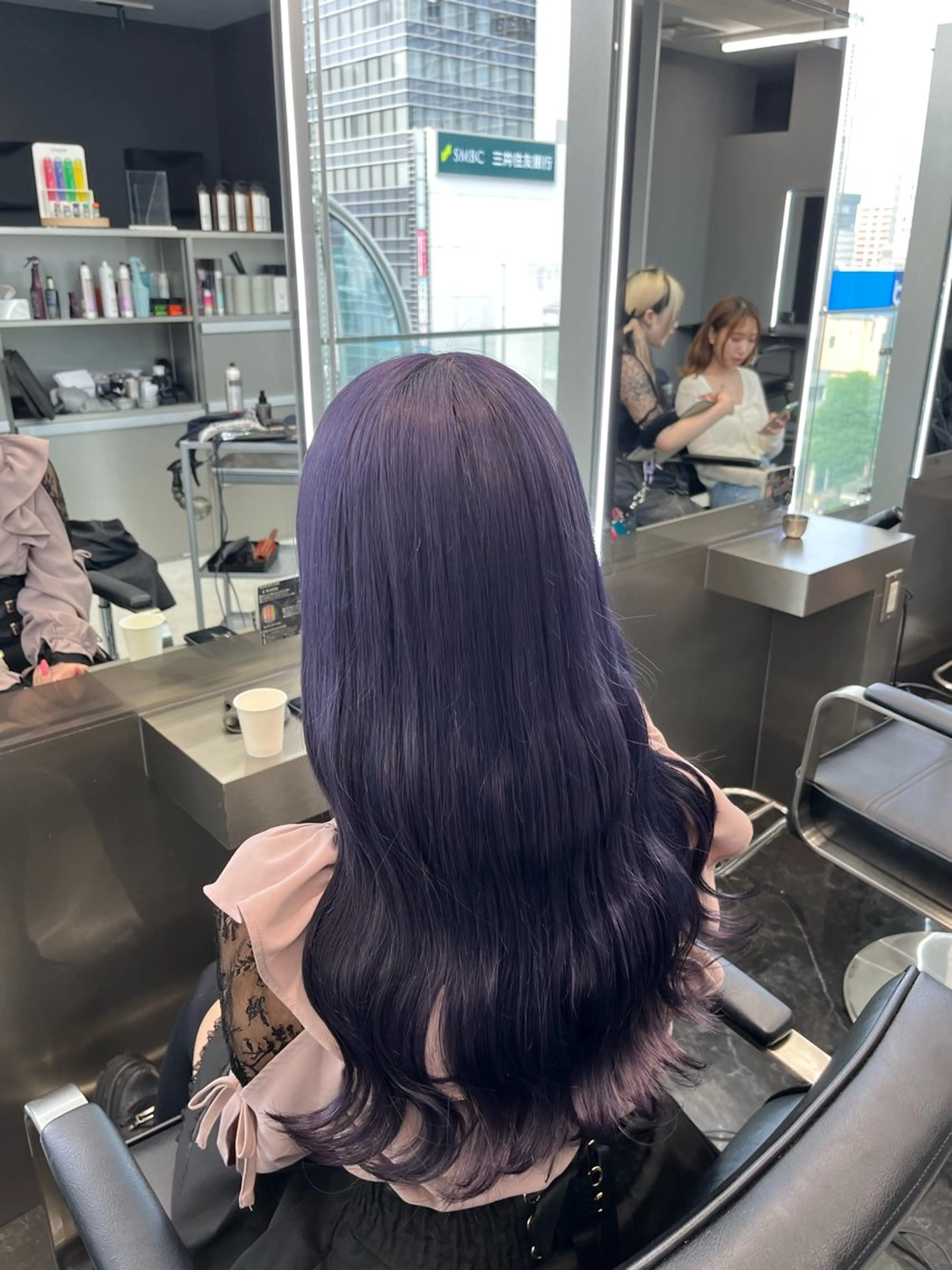 ロング カラー ヘアアレンジ カット ヘアカラー トリートメント ヘアセット ハイトーン/透明感 髪質改善/rinaのヘアスタイル