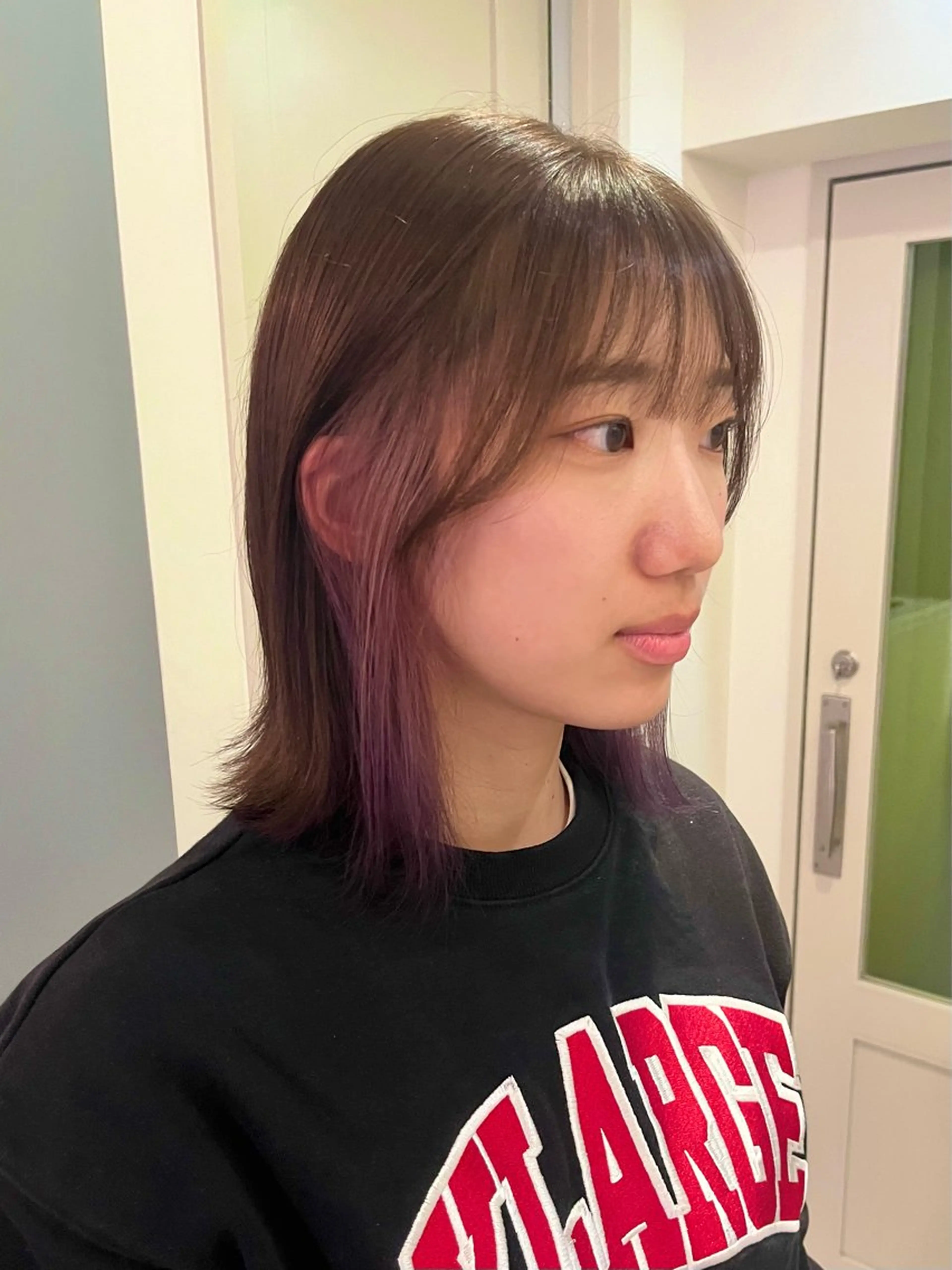 ミディアム カラー ブラウンカラー ヘアカラー くすみカラー/ パーマ/ろーれんのヘアスタイル