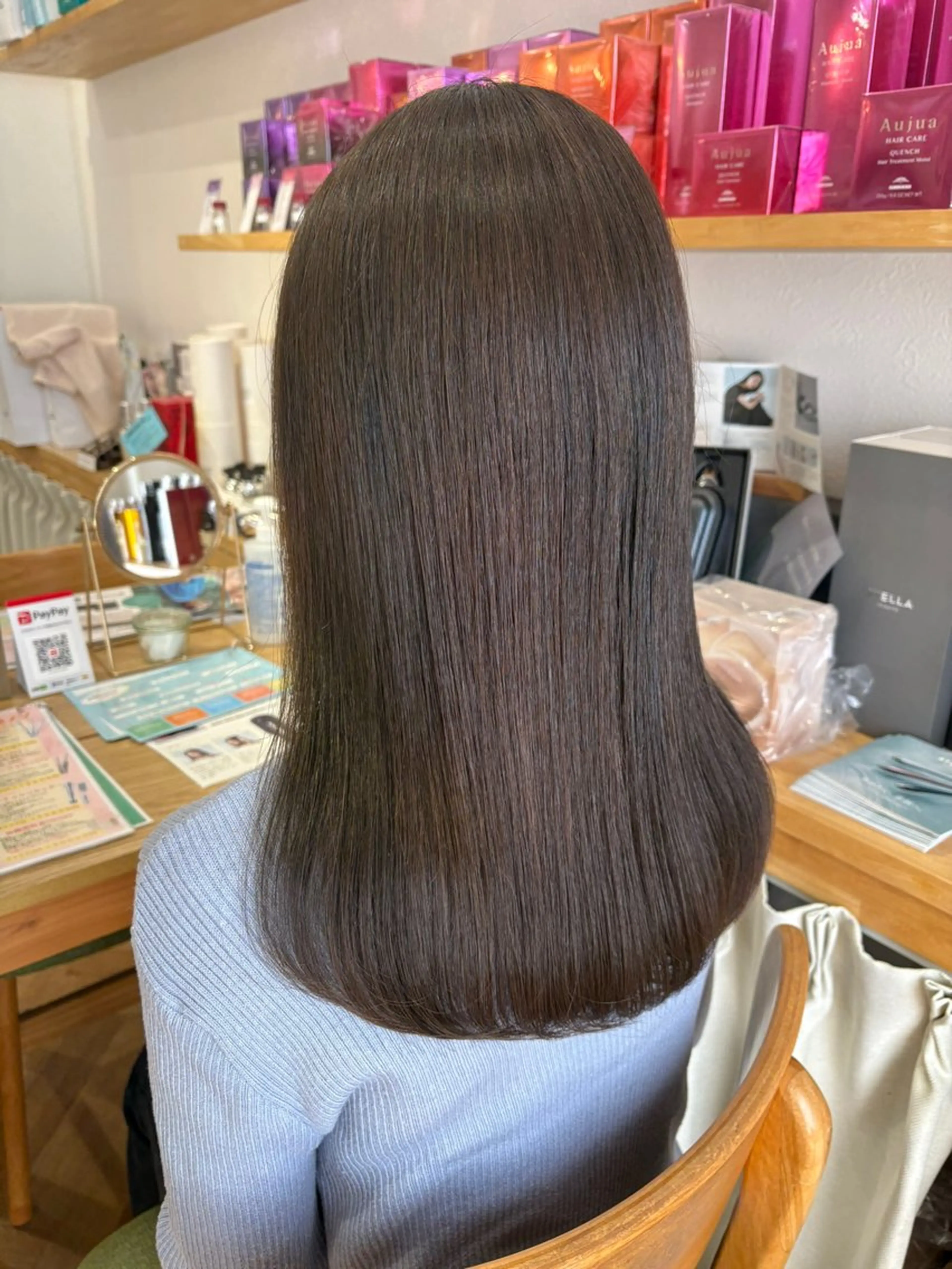 セミロング トリートメント カット ヘアカラー トリートメント merc.🪸🫧 土居春菜のヘアスタイル