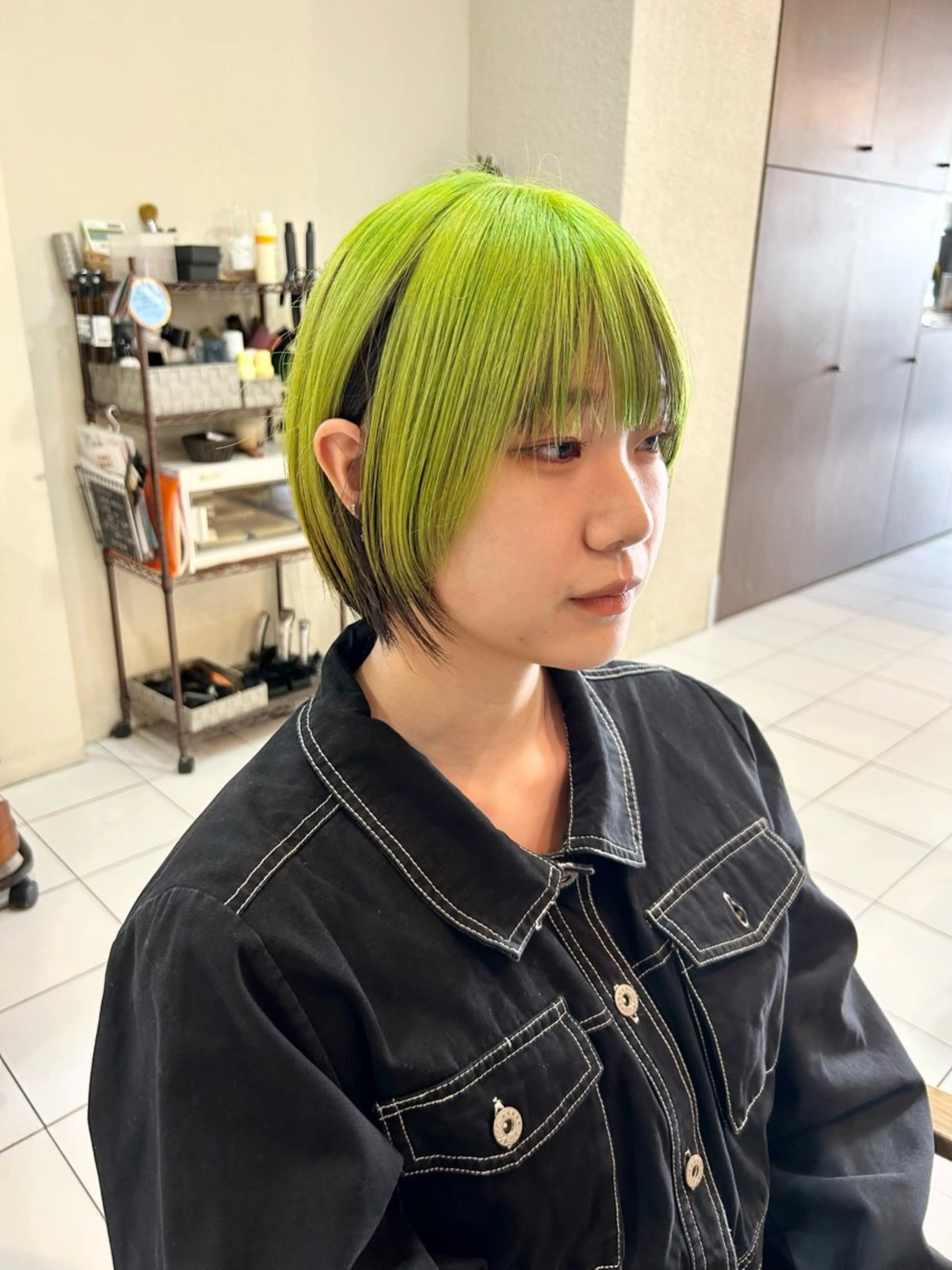 ショート カラー ブリーチ カット ヘアカラー ダブルカラー/ウルフ 上田　航平のヘアスタイル