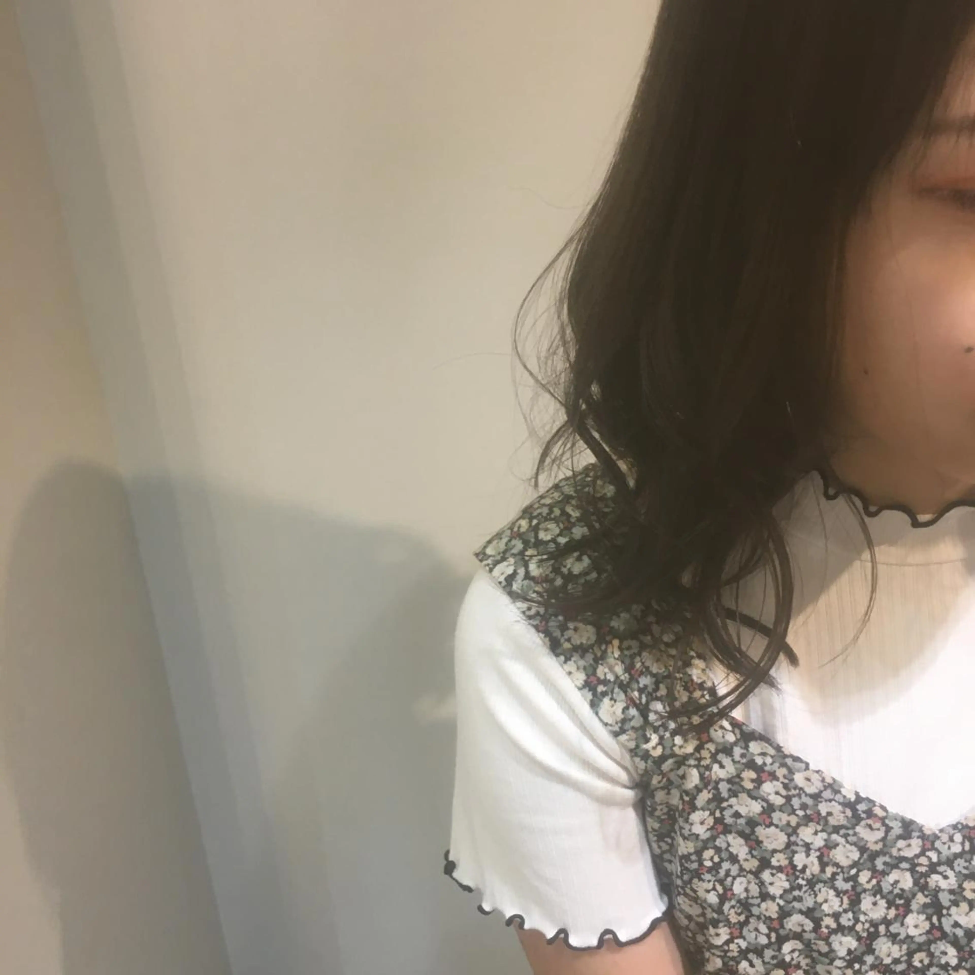 セミロング カラー カット ヘアカラー トリートメント しのはら まどかのヘアスタイル