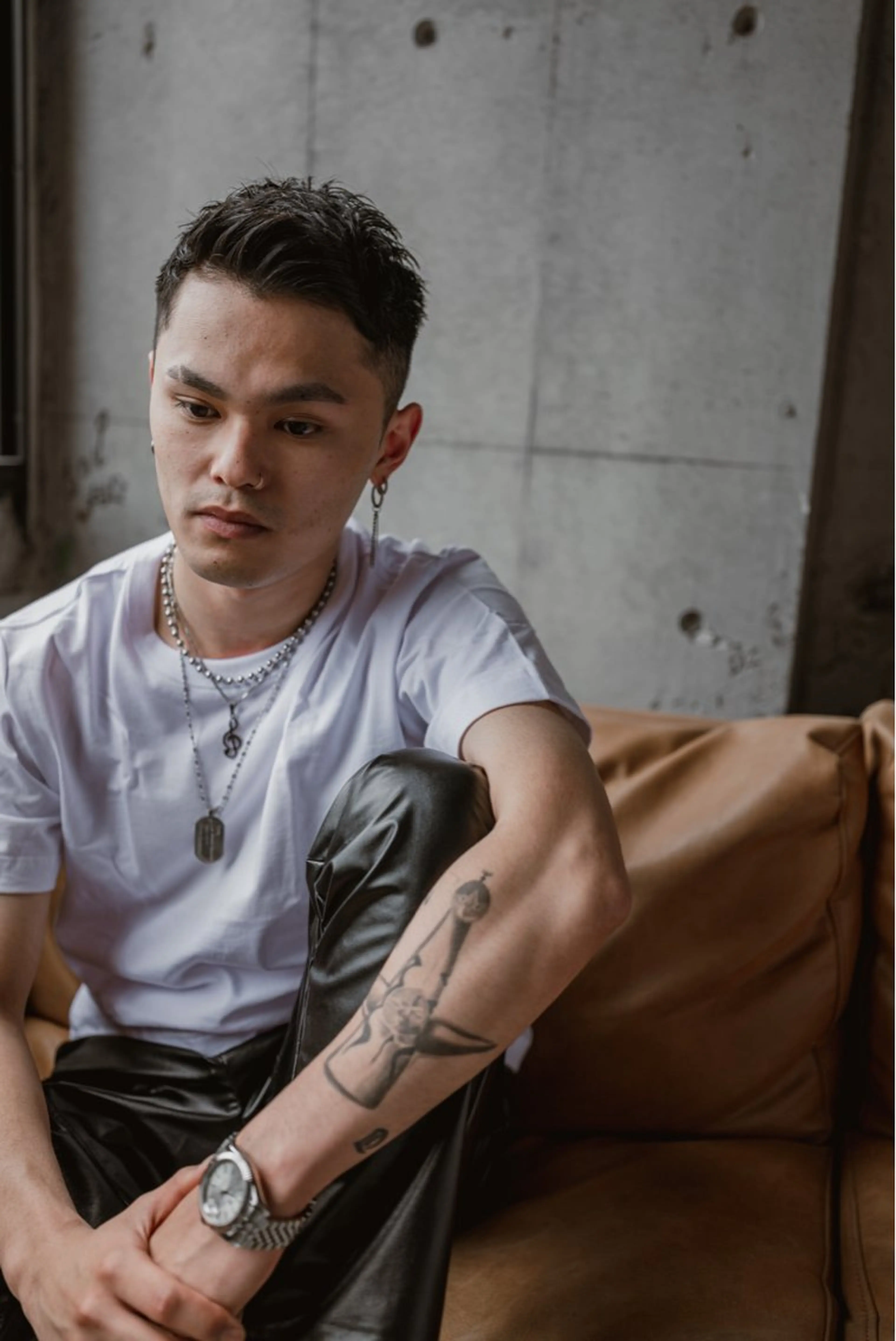 メンズ アップバング フェードカット メンズベリーショート Sup所属・平山 翔也のヘアスタイル