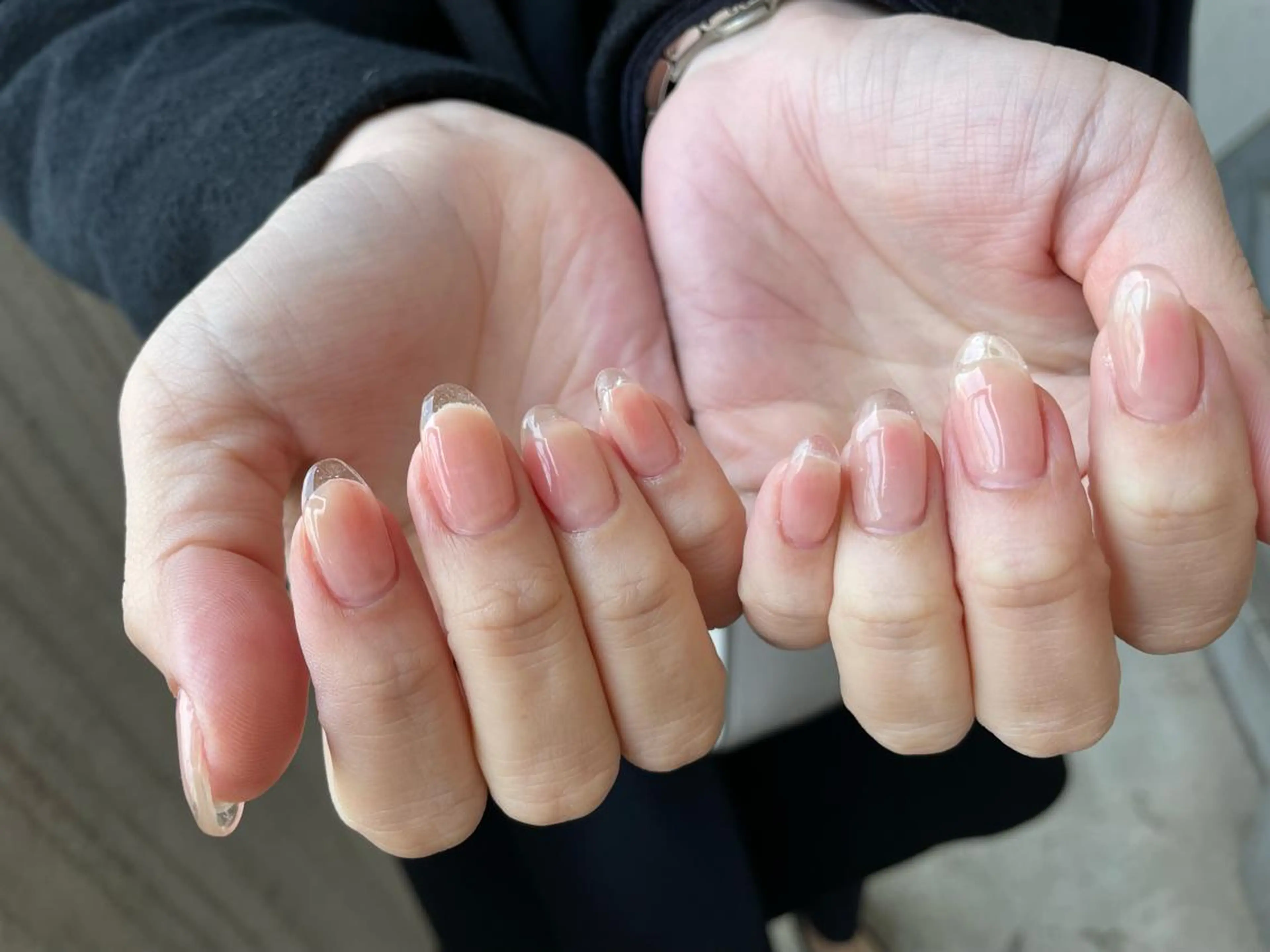 【初回】［HAND］長さだし10本＋ワンカラーorラメグラ(オフなし) パラジェル可能◎クリアフレンチokの写真