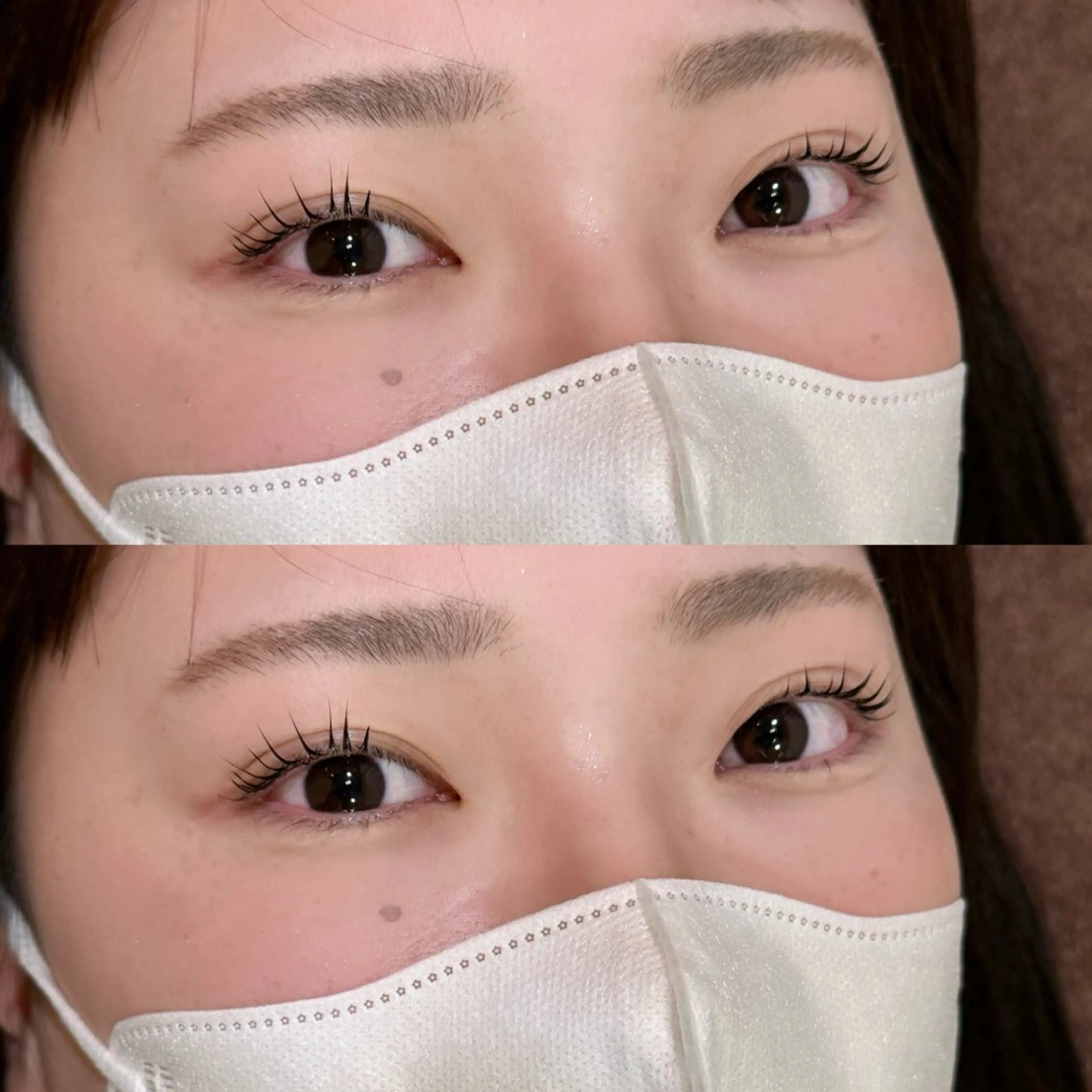 マツエク・マツパ マツパ 透明感カラー/顔周り カット/レイヤーにかのヘアスタイル