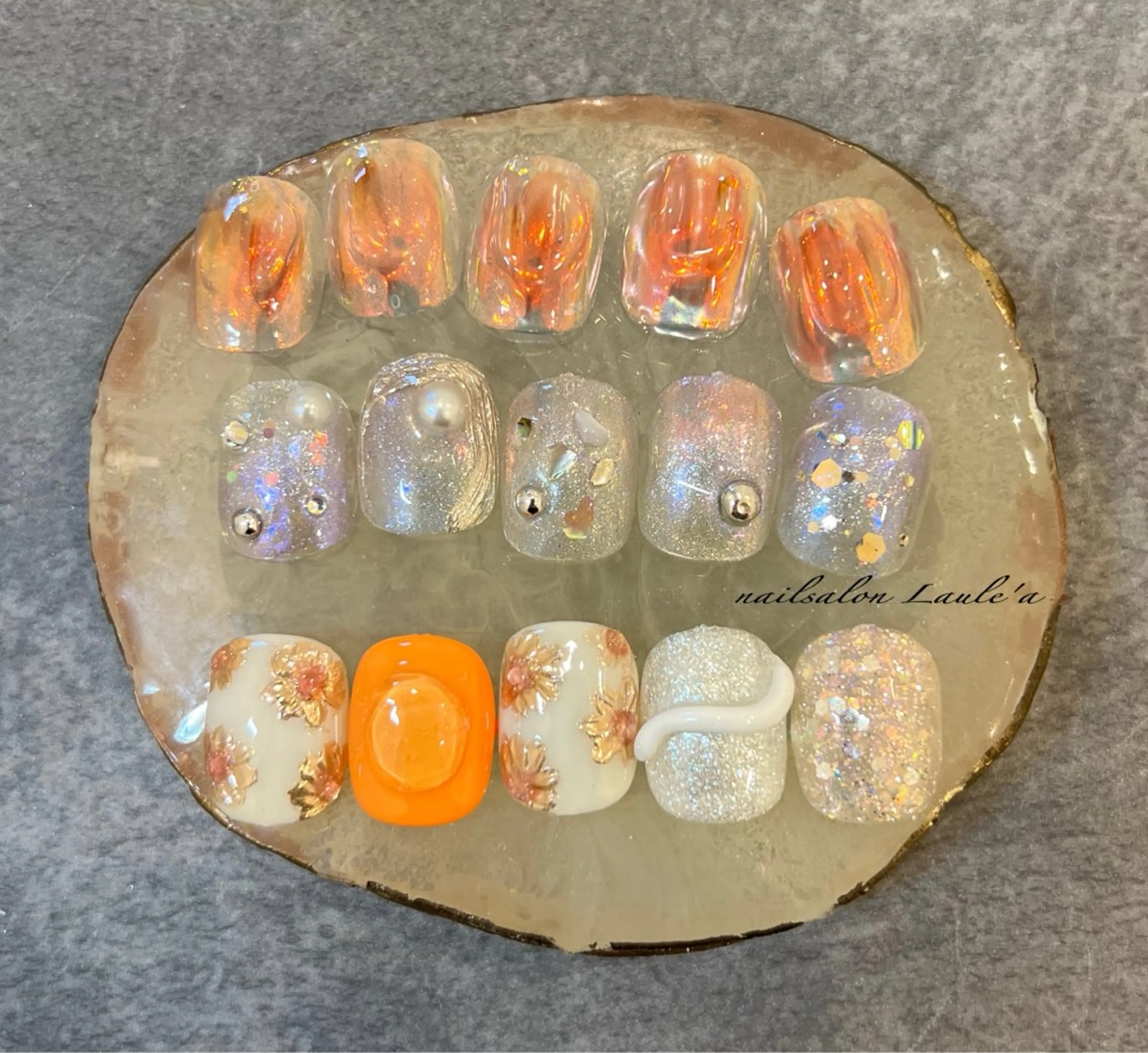 ネイル アートネイル フットネイル nailsalon Laule'aのネイルデザイン