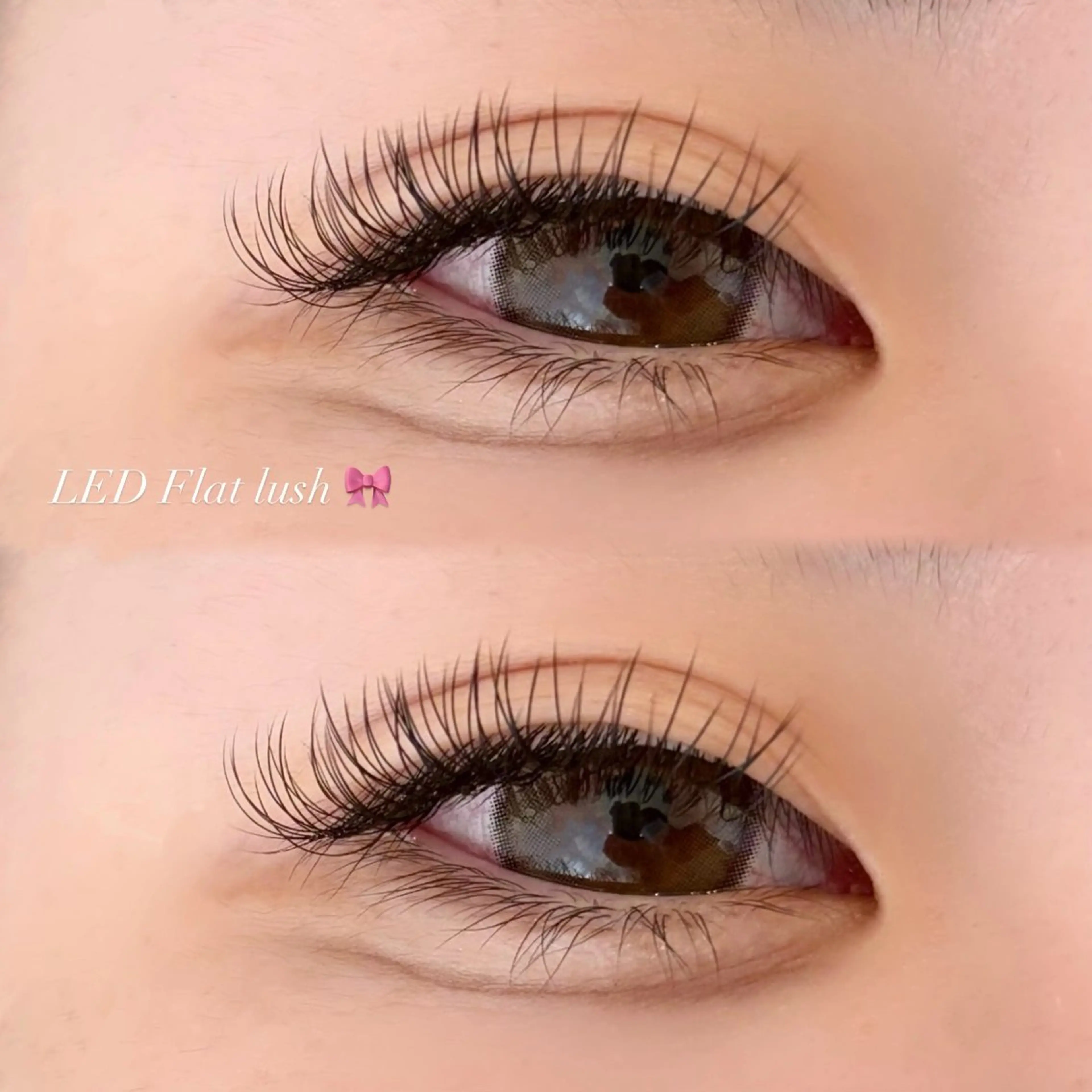 マツエク・マツパ キュート フラットラッシュ マツエク EYELA 小築🐈‍⬛🤍のマツエク・マツパデザイン