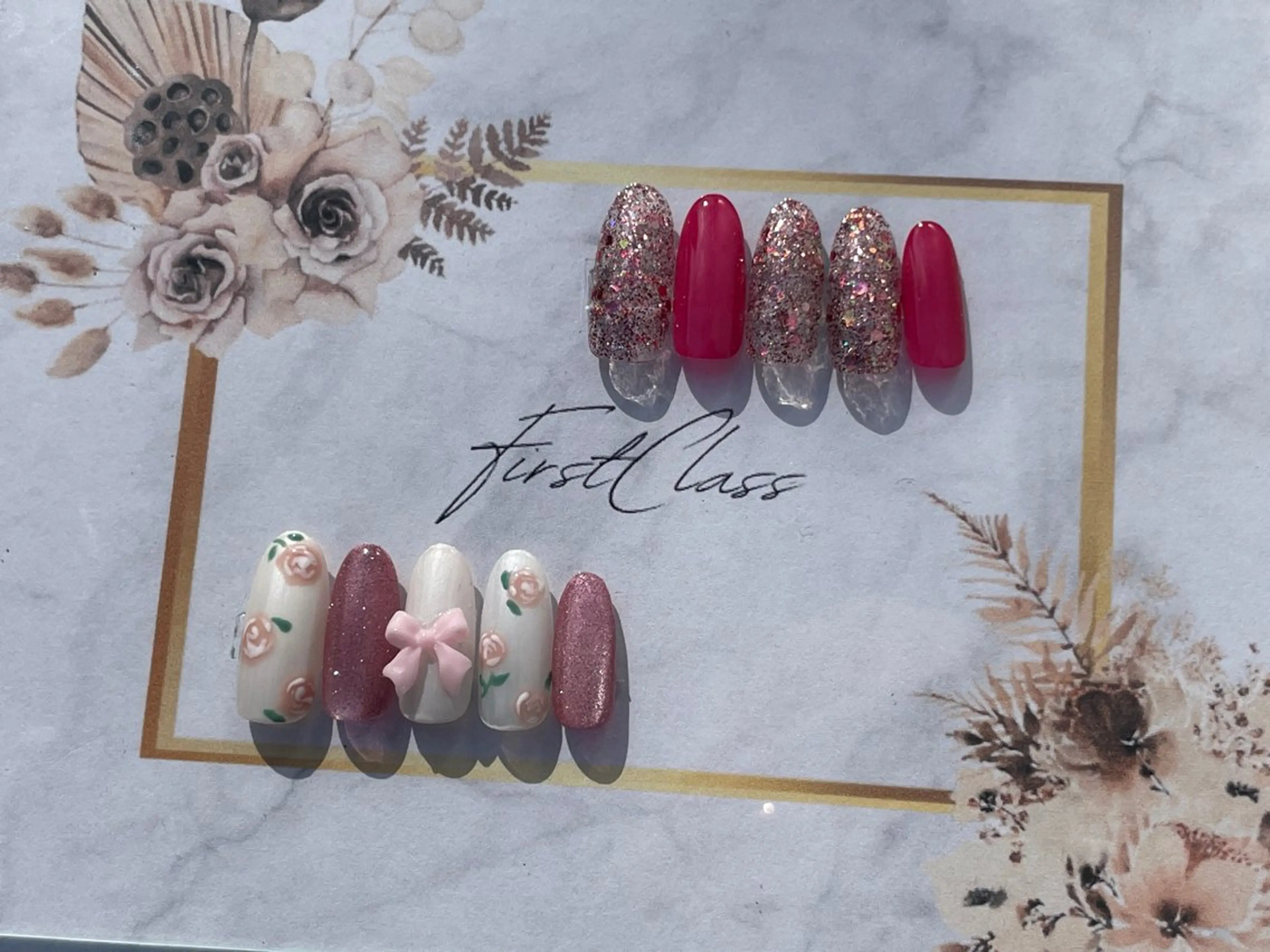 ネイル 長さ出し ハンドネイル 。 YURiのネイルデザイン