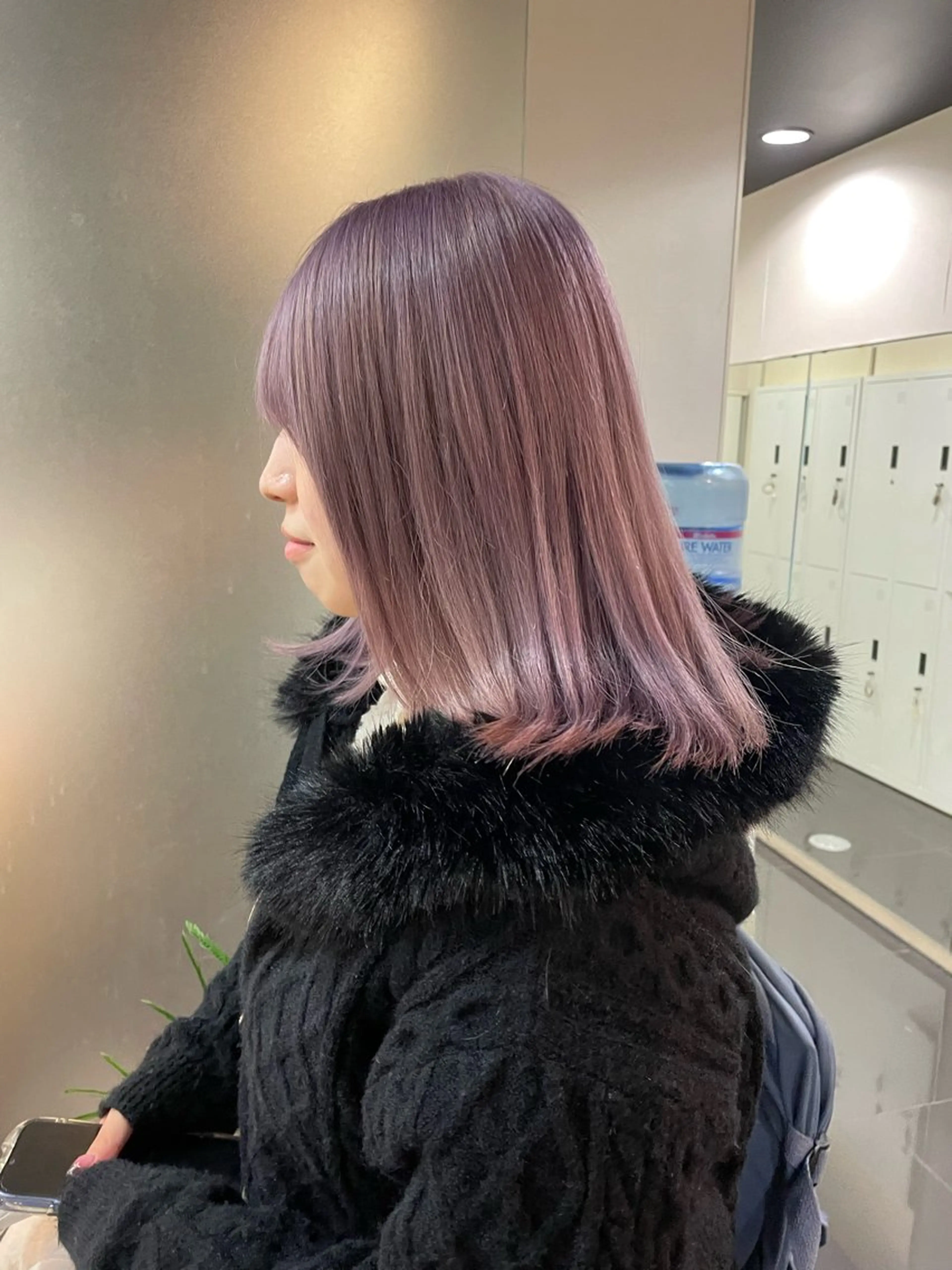 ミディアム カラー ヘアカラー トリートメント ハイトーン/パーソナ ルカラー診断・ユキノのヘアスタイル