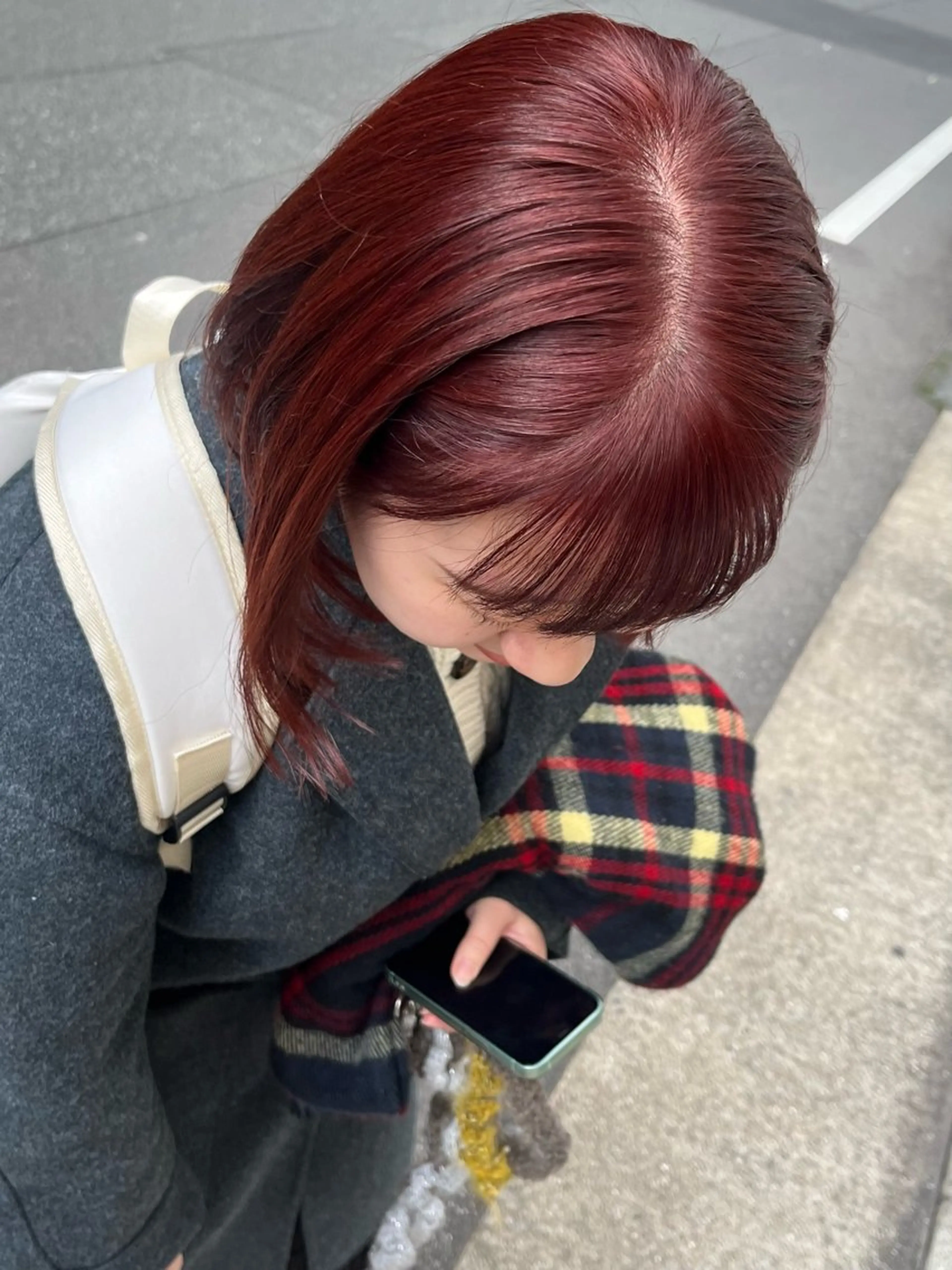 ミディアム ヘアカラー まみ/暖色カラー /デザインカラーのヘアスタイル