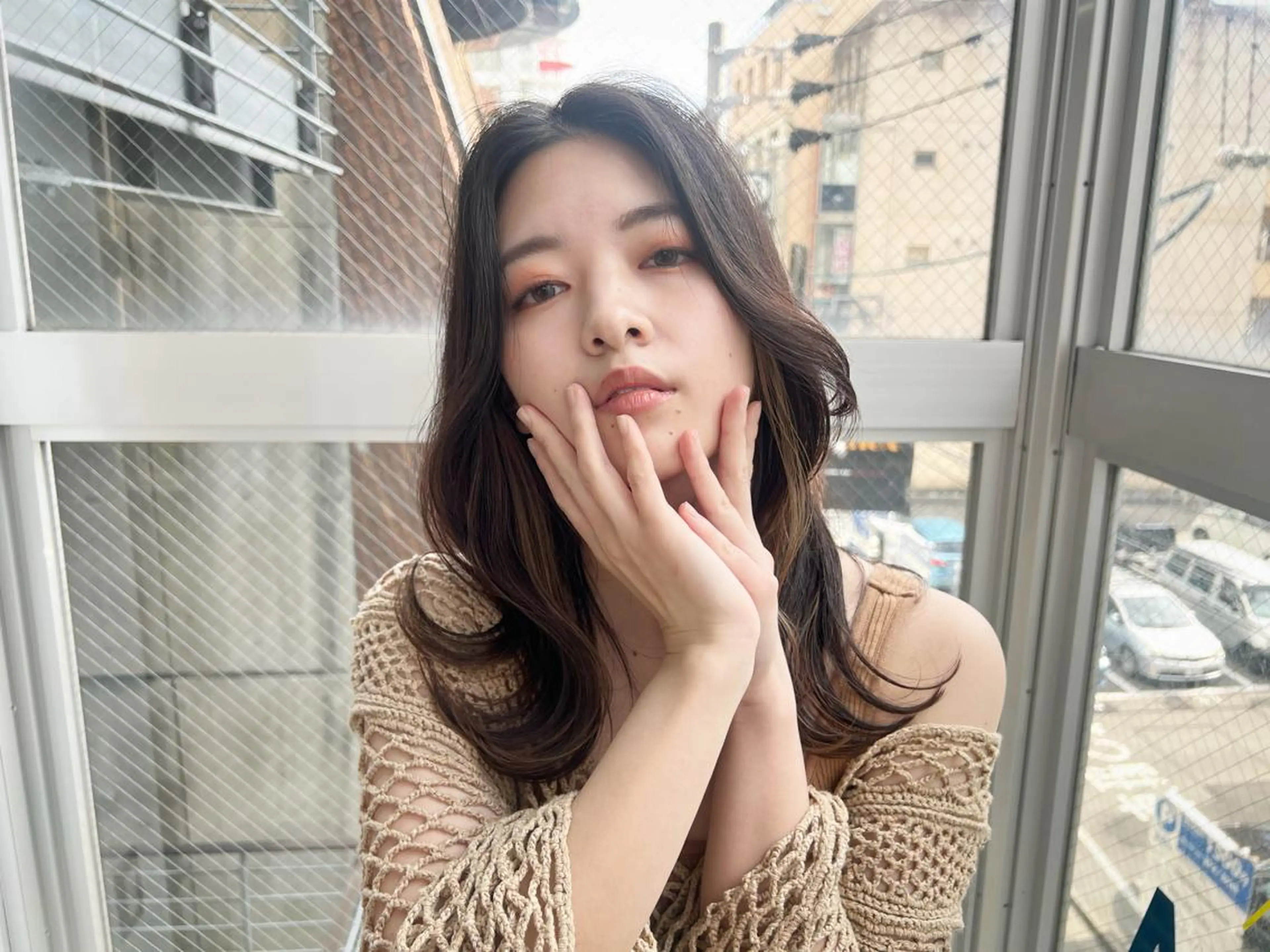 ミディアム カラー 韓国風ヘア テトネ タカシのヘアスタイル