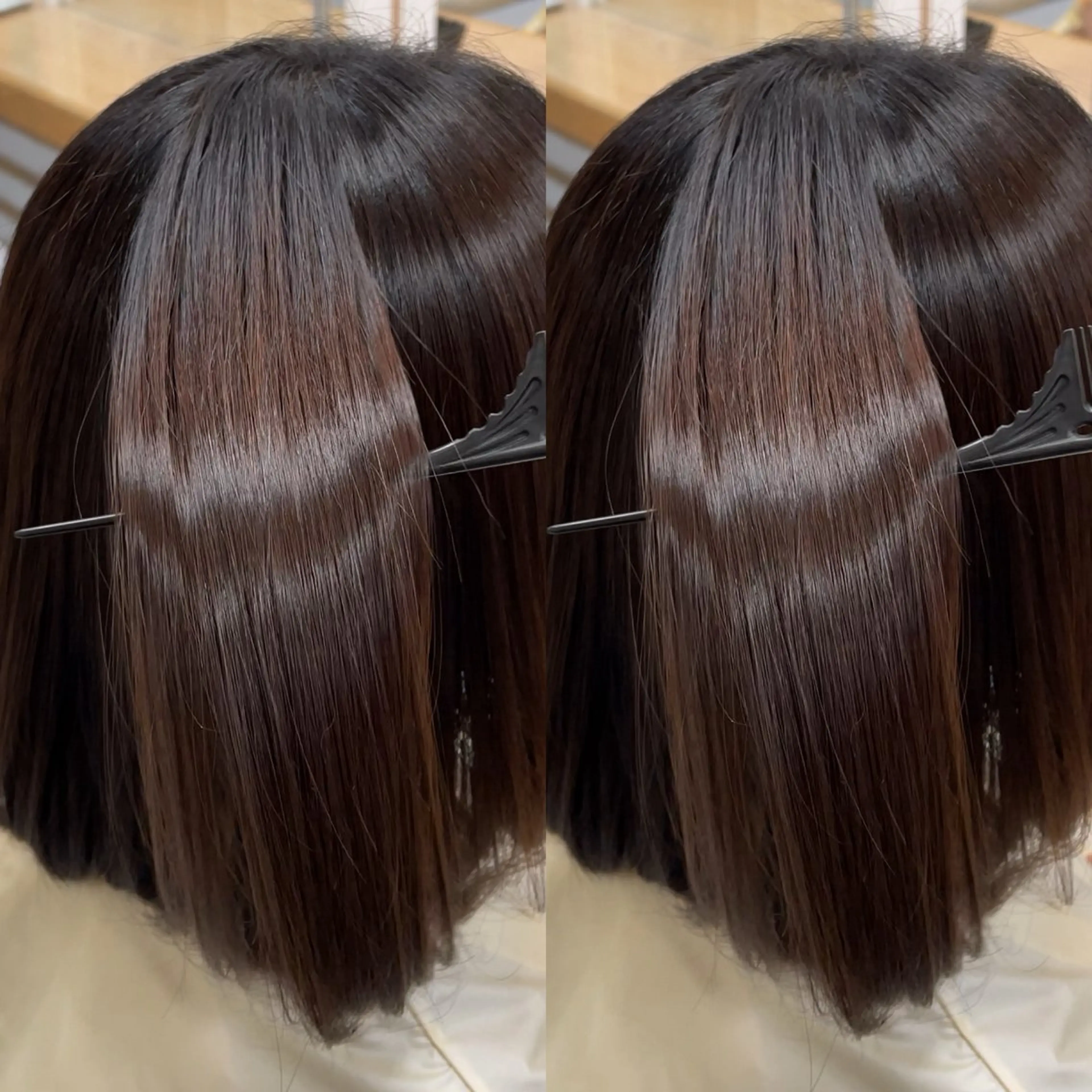 【女性のお悩みNo.1‼️】➕前髪縮毛矯正🩵ྀི➕似合わ前髪、顔周りカット💎➕内部補修トリートメント✨️の写真