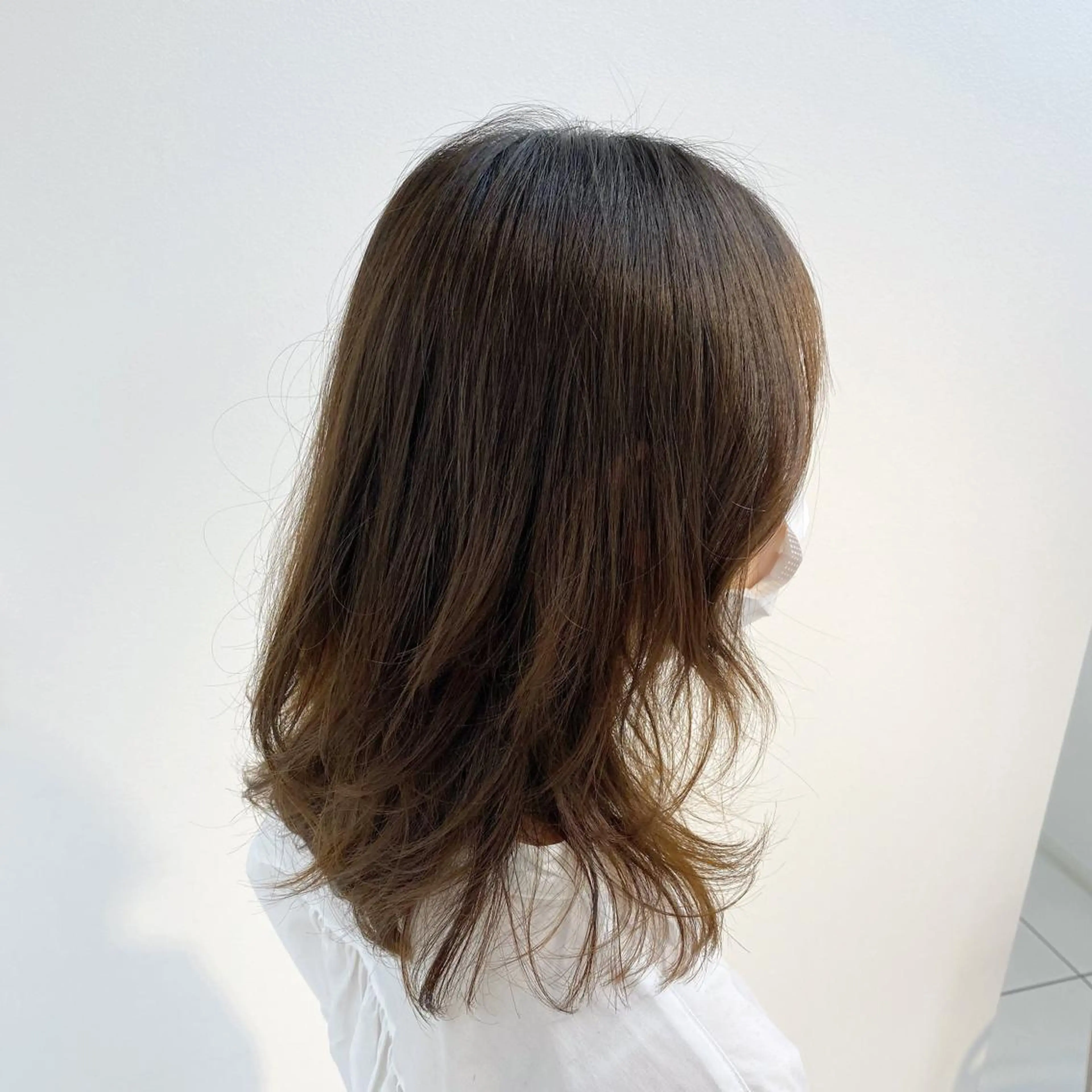 ミディアム パーマ ミディアムパーマ ✂韓国レイヤー 🦋みやび🪽のヘアスタイル