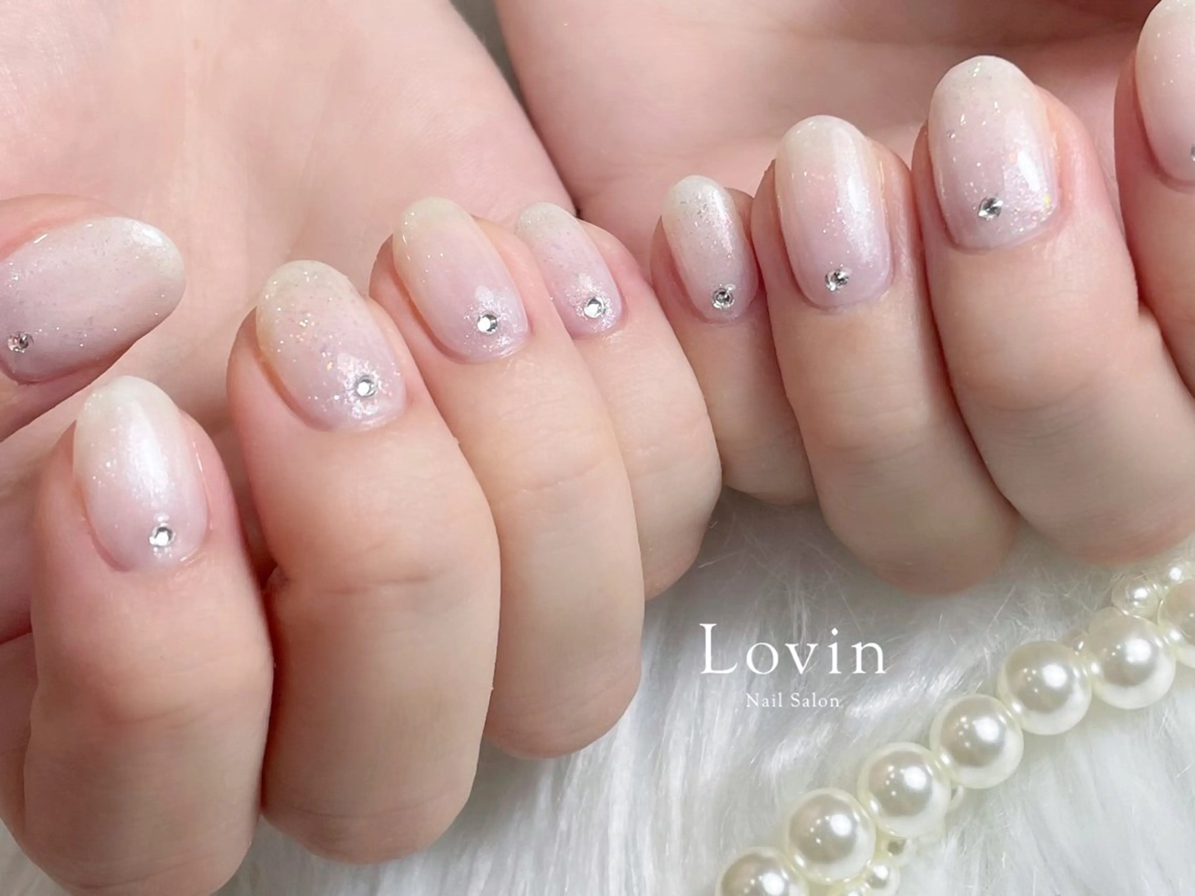 ネイル ジェルネイル オフィスネイル パラジェル シンプルネイル パラジェルプレミアムサロン nail care &spa Lovin［ラヴィン］所属・Azegami Minaのネイルデザイン
