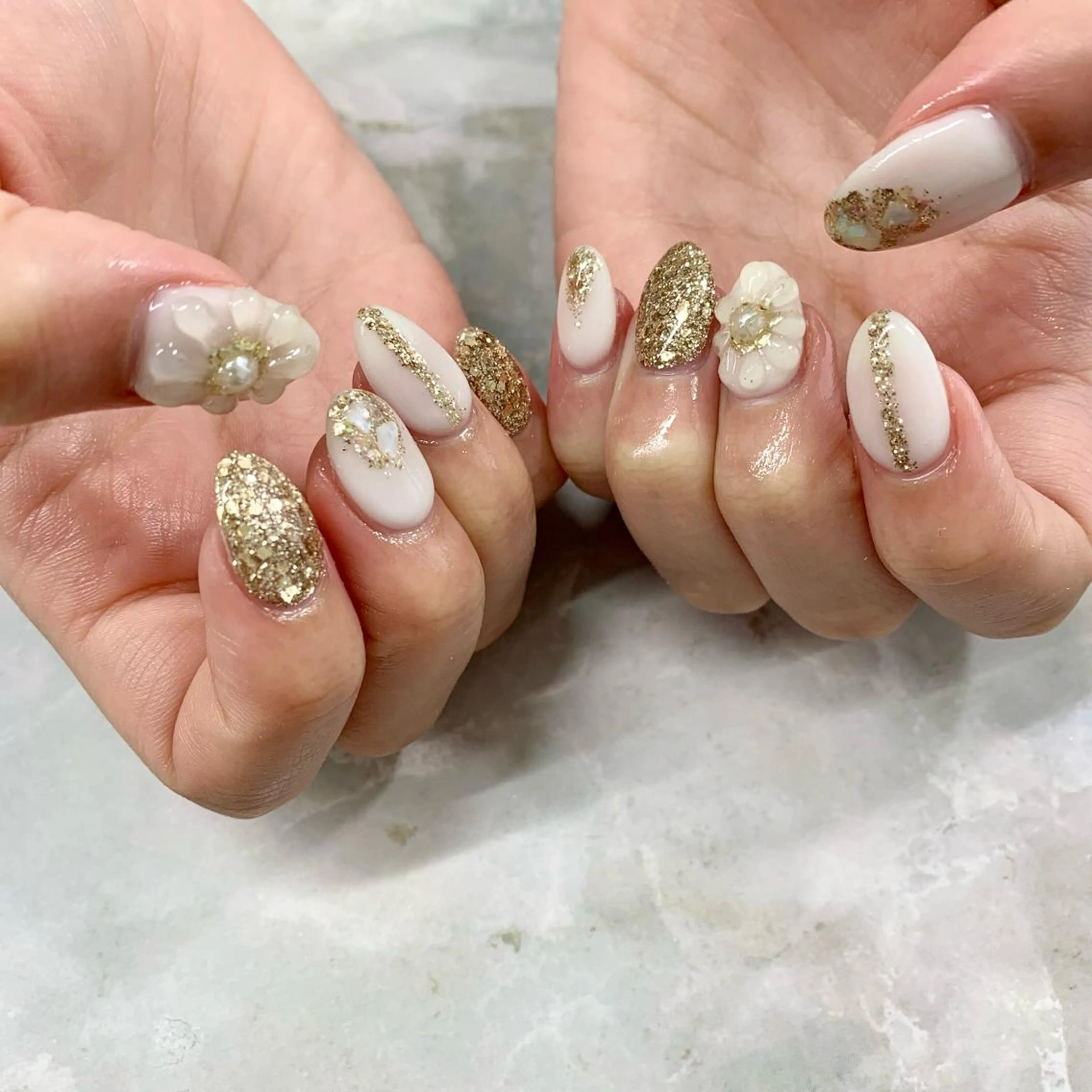 カラー ネイル アイブロウ ニュアンスネイル pu muのネイルデザイン